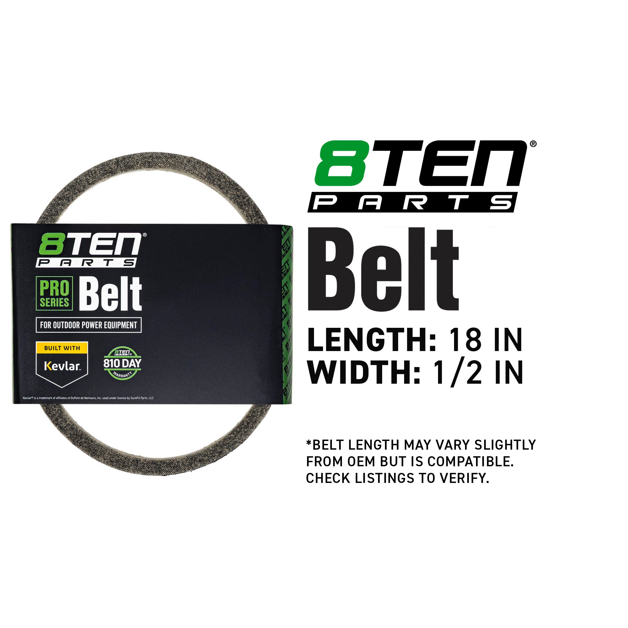 8TEN 810-CBL2904T Belt with Kevlar® for TMS-1LB SB-12 RT-1LB Loafer