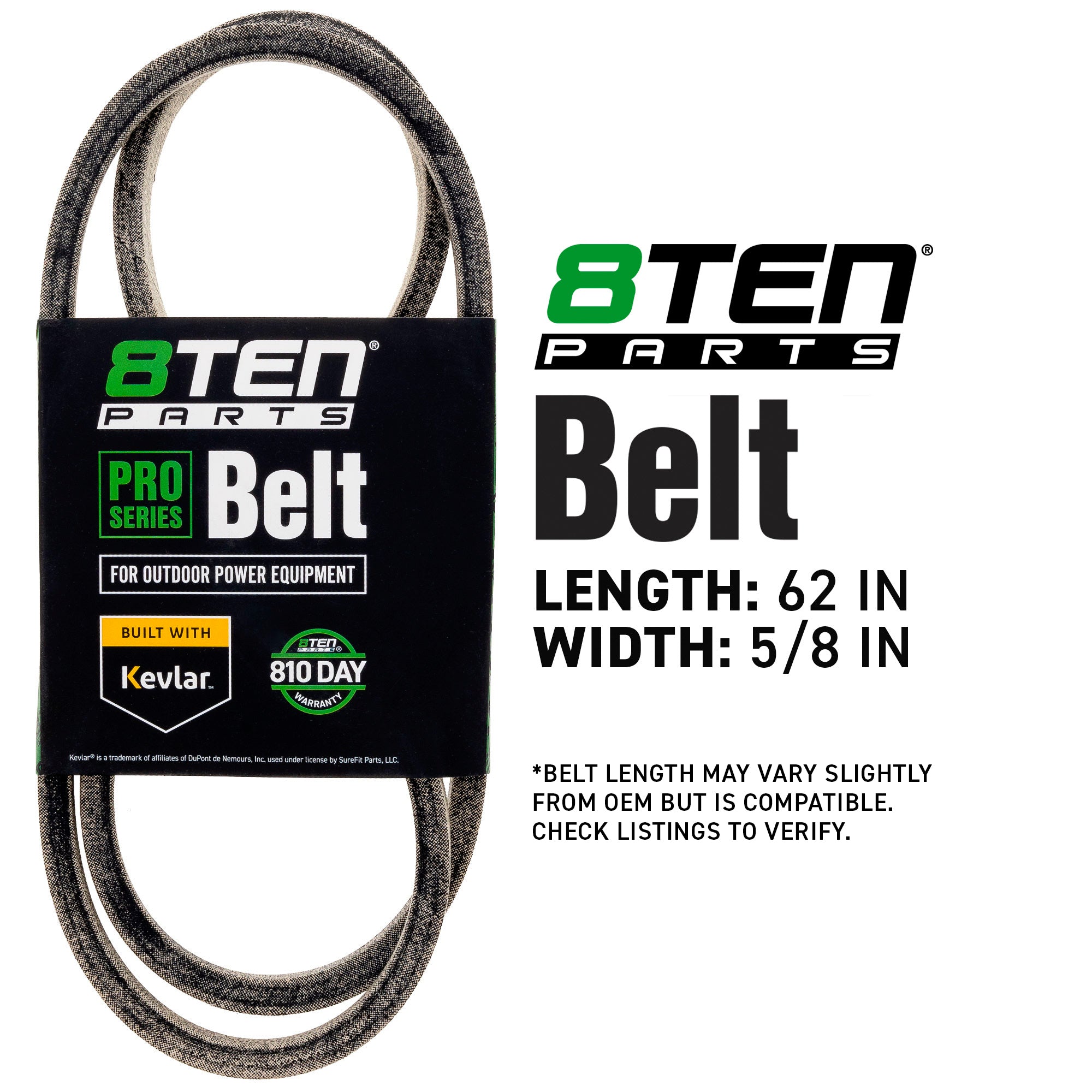 8TEN 810-CBL2906T Belt with Kevlar® for Watt UltraBelt PSI ProCut