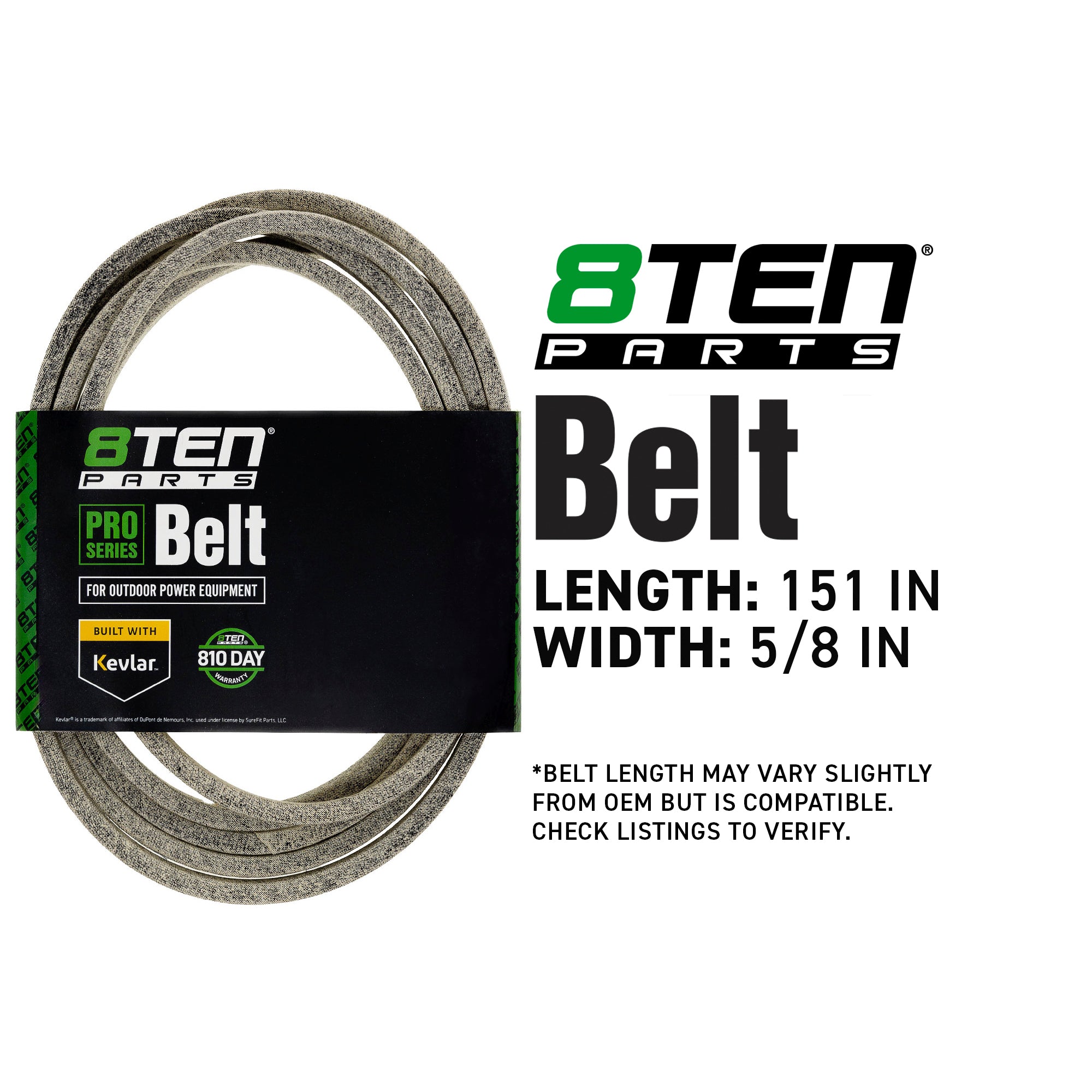 8TEN 810-CBL2900T Belt with Kevlar® for ZT4000 EZ6124 EZ5426 EZ5424