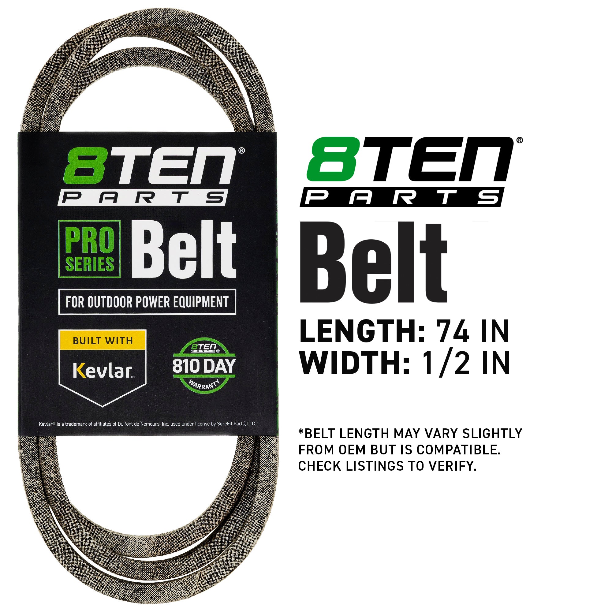 8TEN 810-CBL2915T Belt with Kevlar® for RE8E Horse GT18H GrandStand