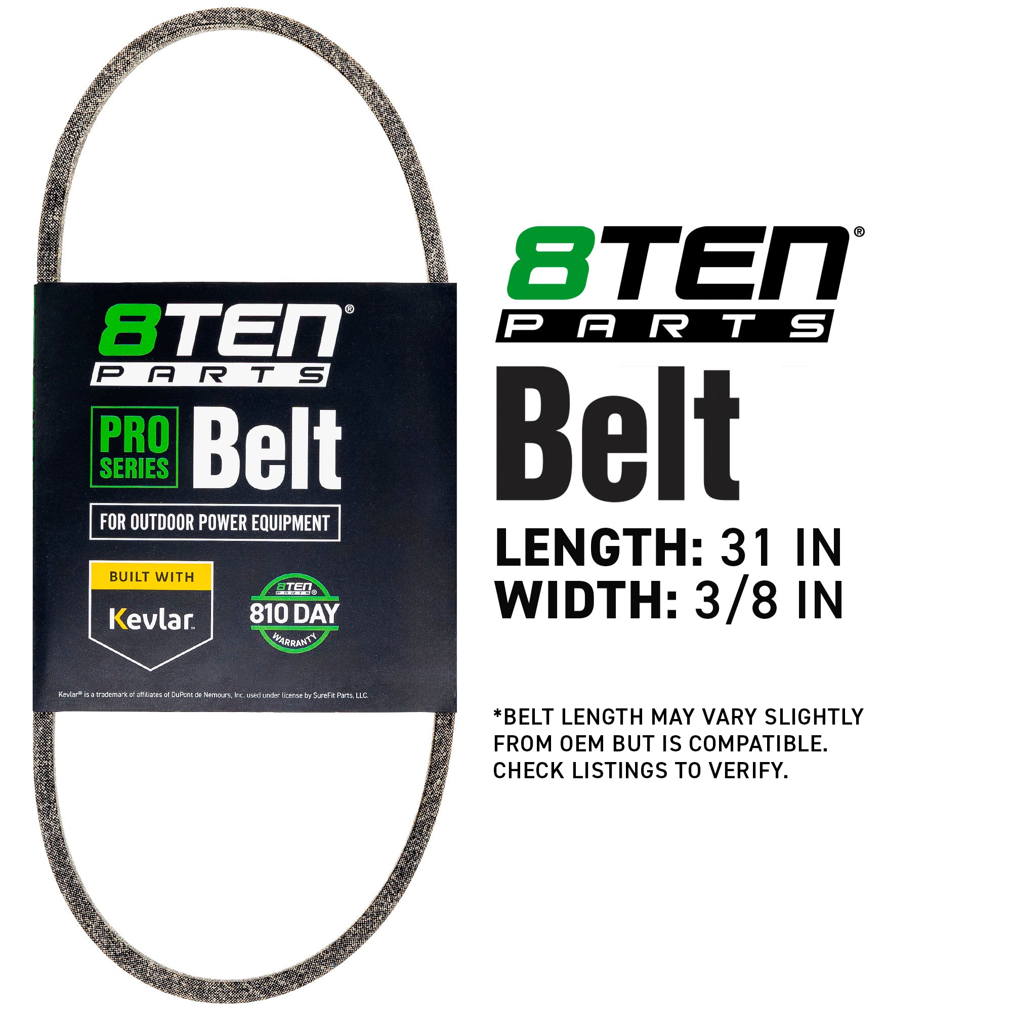 8TEN 810-CBL2911T Belt with Kevlar® for Sure Outdoor E849 E611D