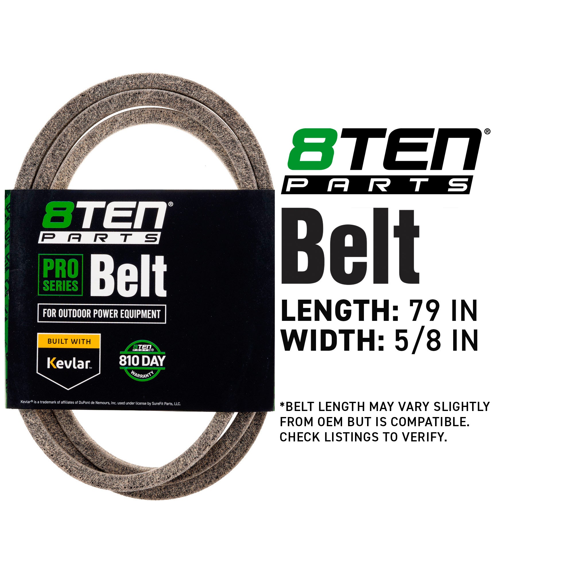 8TEN 810-CBL2026T Belt with Kevlar® for Chopper