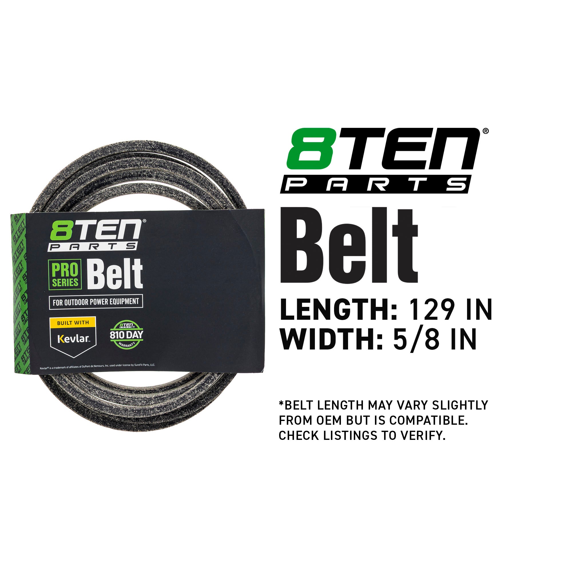 8TEN 810-CBL2028T Belt with Kevlar® for Lazer