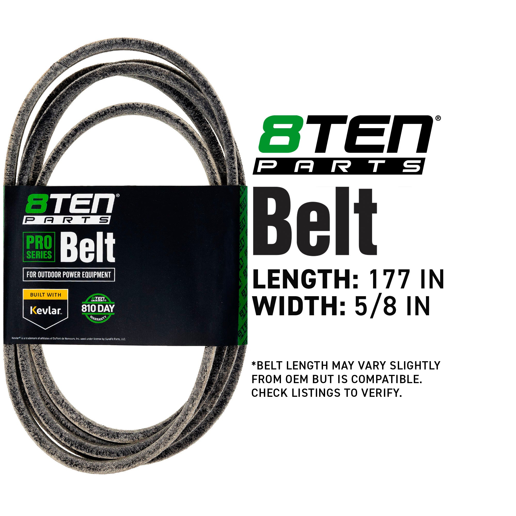 8TEN 810-CBL2020T Belt with Kevlar® for Z-Master Vertex Pioneer