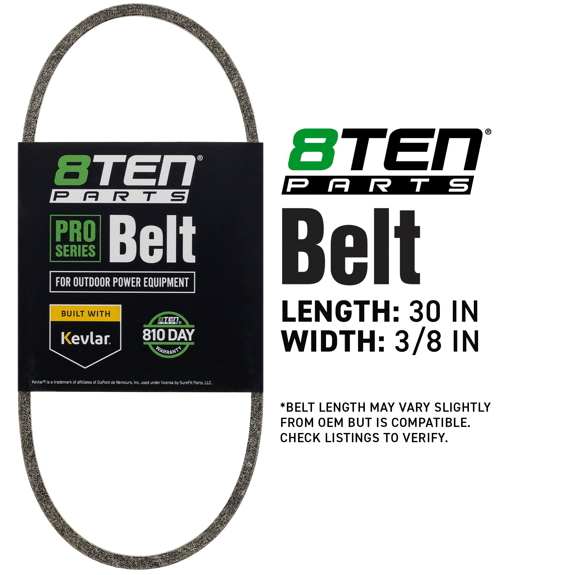 8TEN 810-CBL2034T Belt with Kevlar® for Commercial