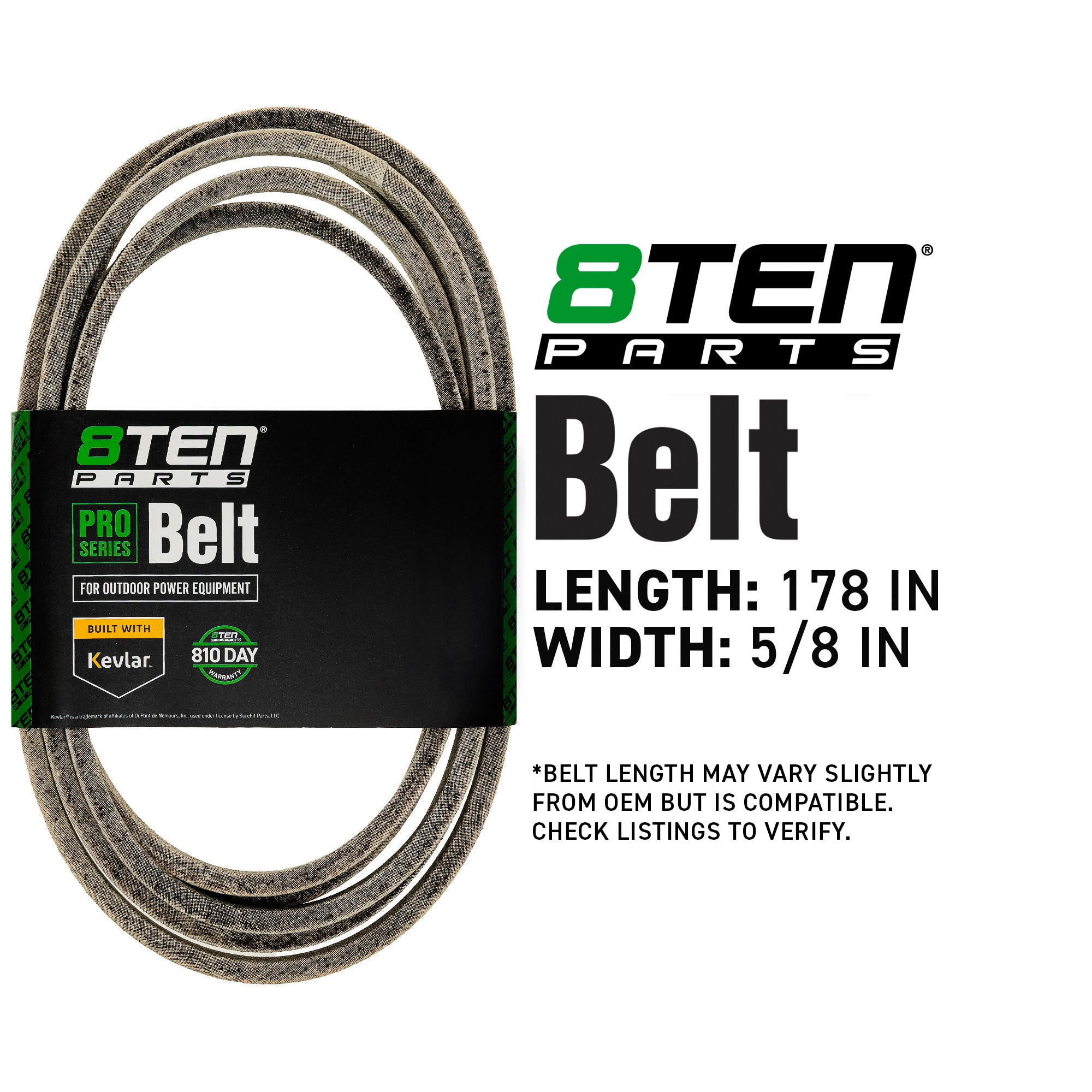8TEN 810-CBL2035T Belt with Kevlar® for Z-Master Radius Pro-Master