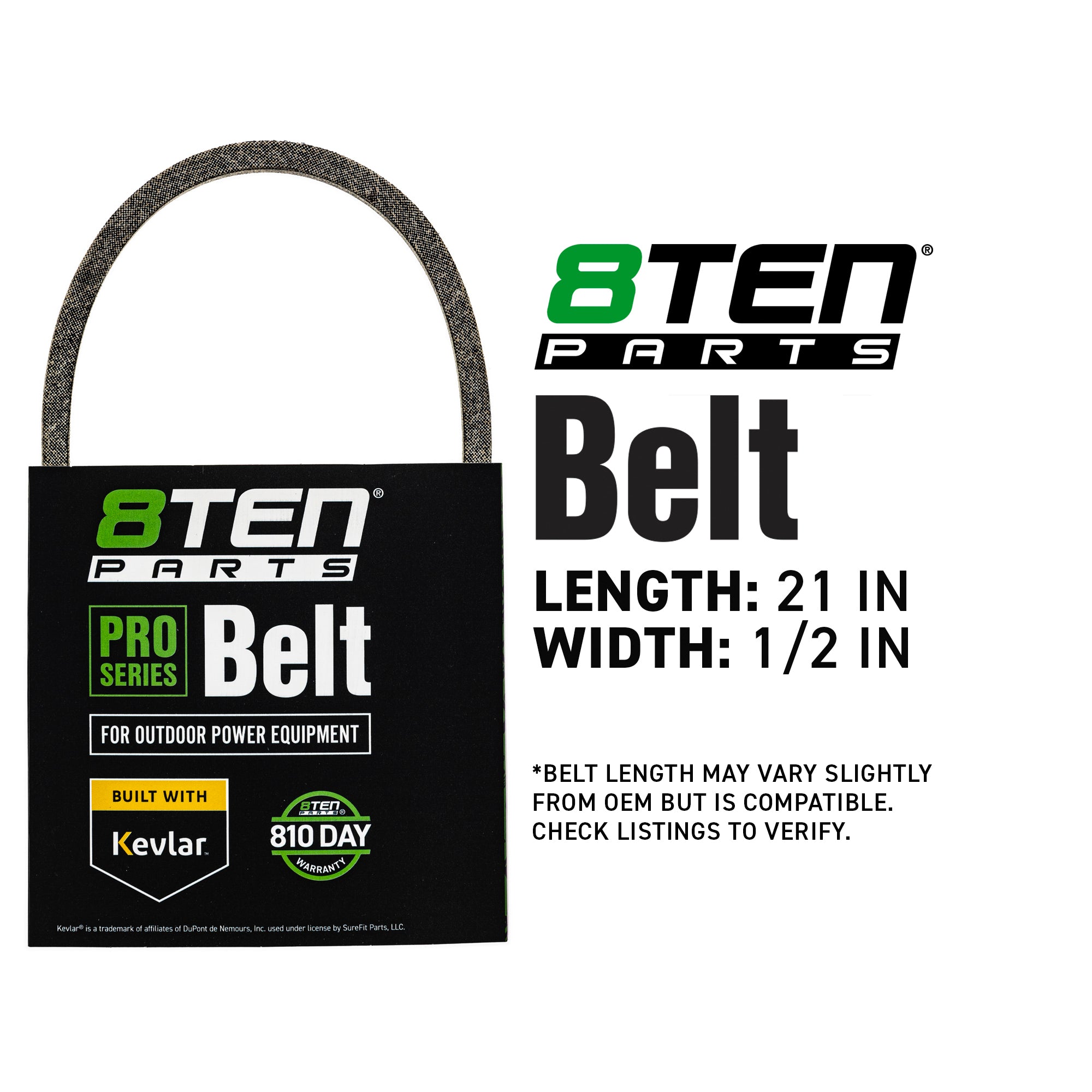 8TEN 810-CBL2030T Belt with Kevlar® for