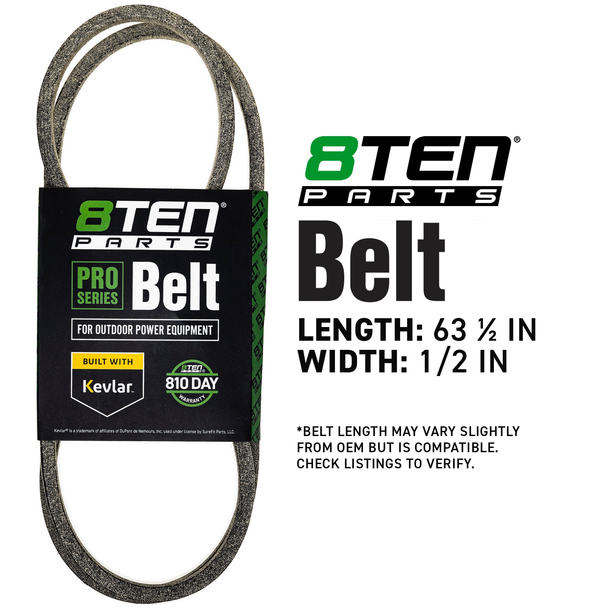 8TEN 810-CBL2031T Belt with Kevlar® for Supermatic Super Roticul Pro