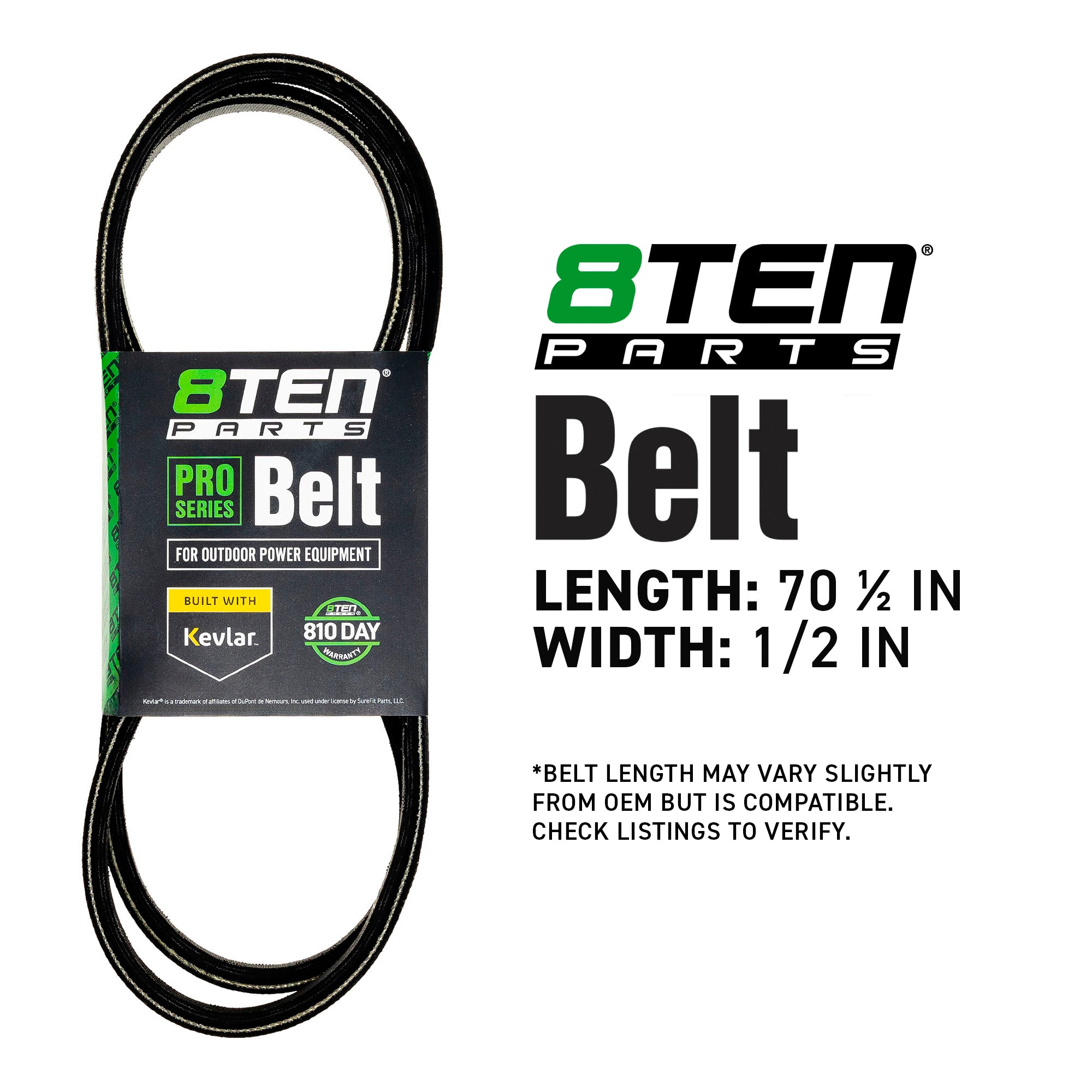 8TEN 810-CBL2043T Belt with Kevlar® for