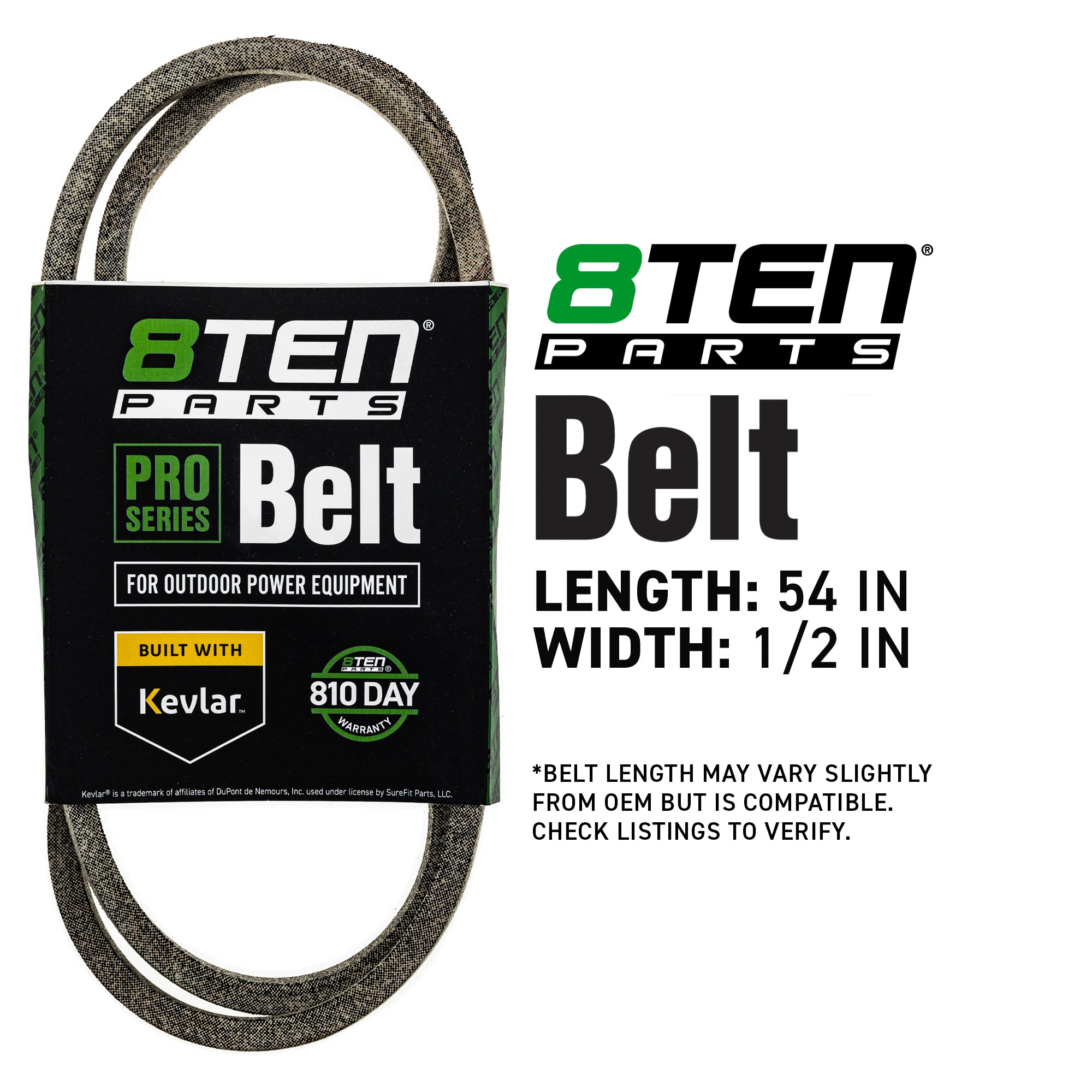 8TEN 810-CBL2044T Belt with Kevlar® for Til Streak SSR-405 SSR-402