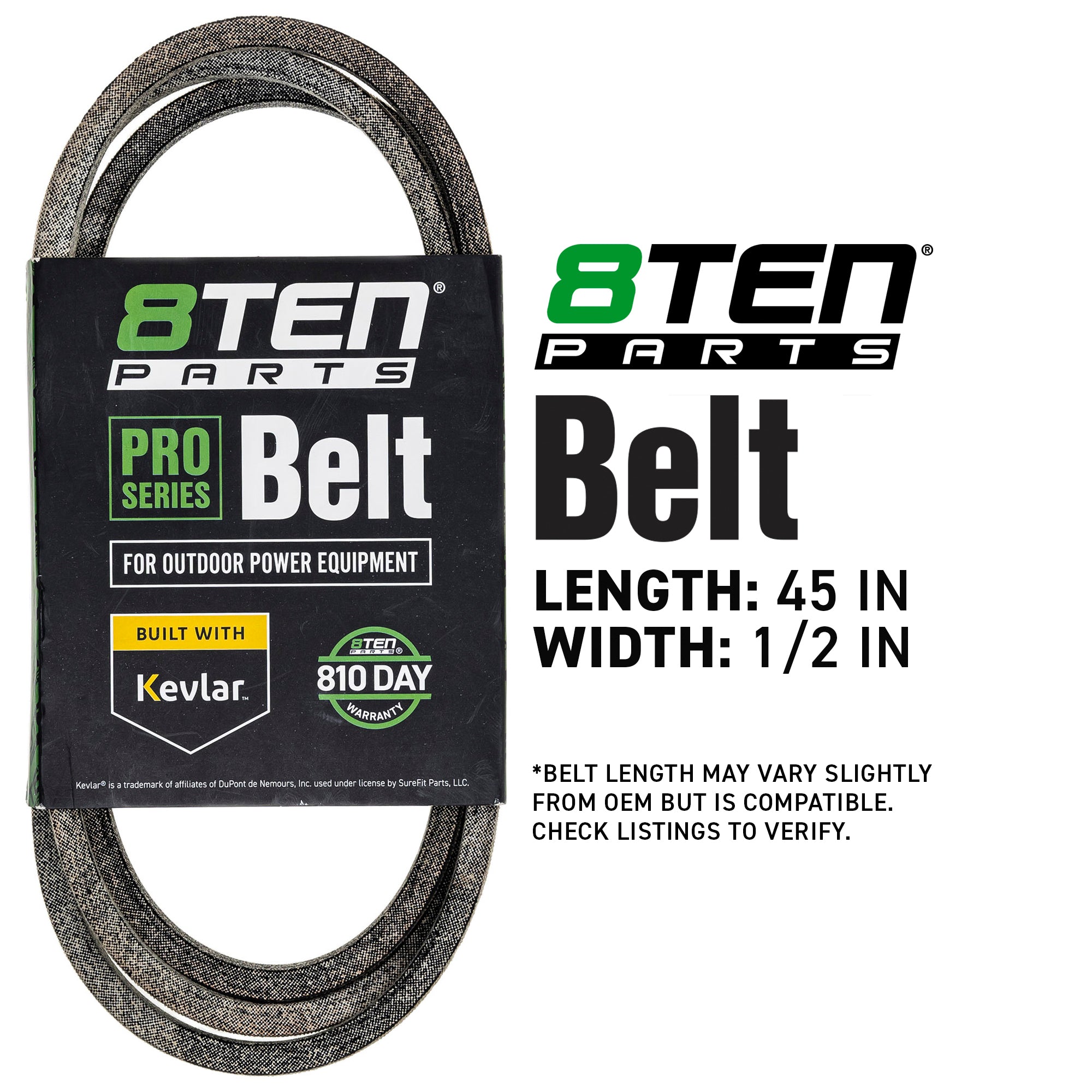 8TEN 810-CBL2055T Belt with Kevlar® for Whirlwind Premium Power