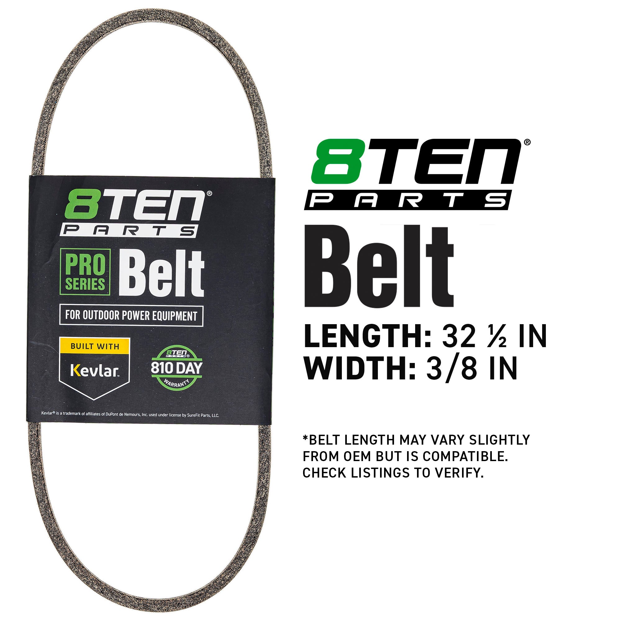 8TEN 810-CBL2057T Belt with Kevlar® for Recycler Rear Commercial