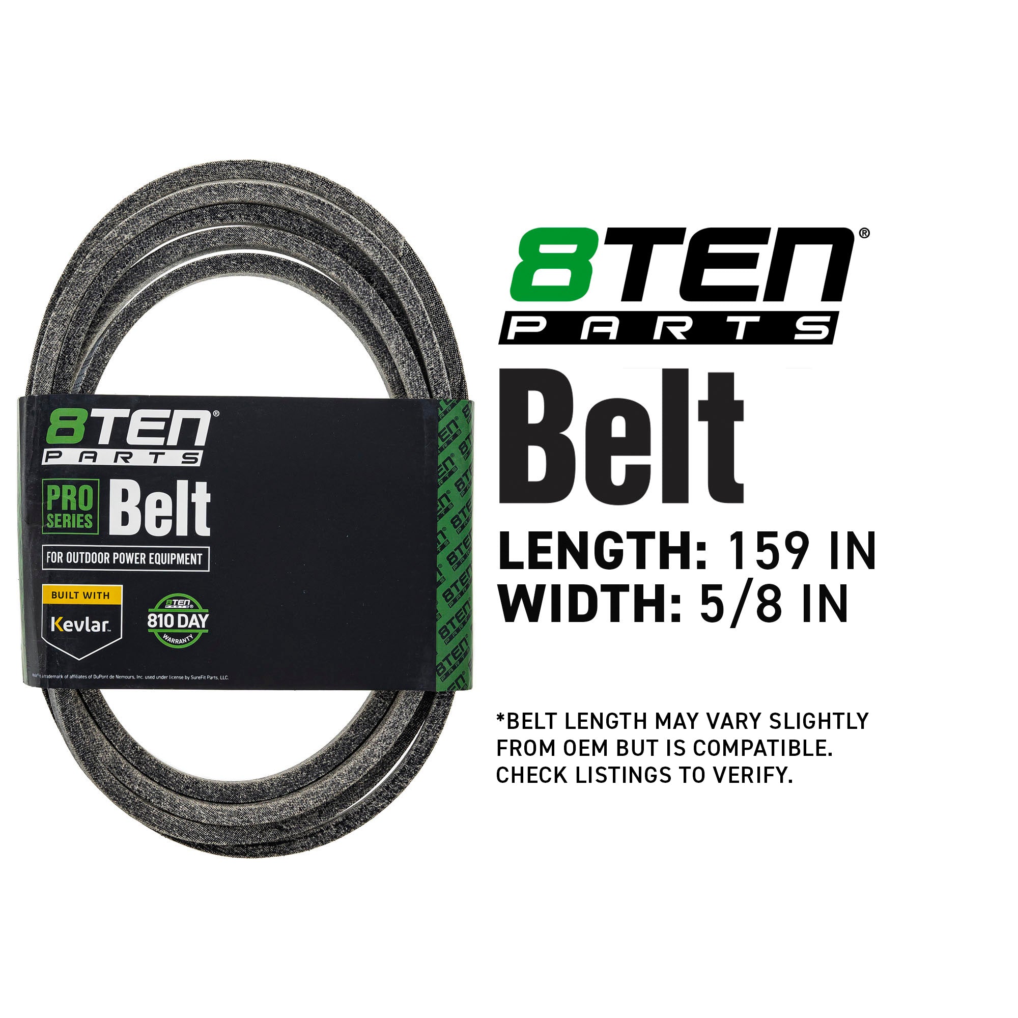 8TEN 810-CBL2058T Belt with Kevlar® for Z-Master TS138L TimeCutter