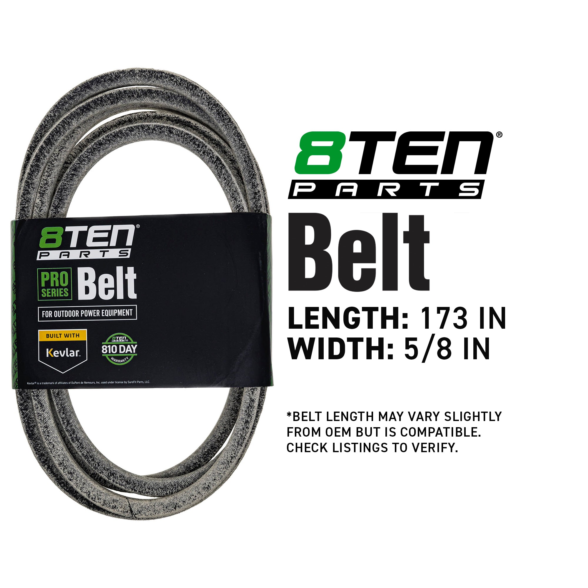 8TEN 810-CBL2065T Belt with Kevlar® for SRSZ3X Pro IS4500Z IS3100Z