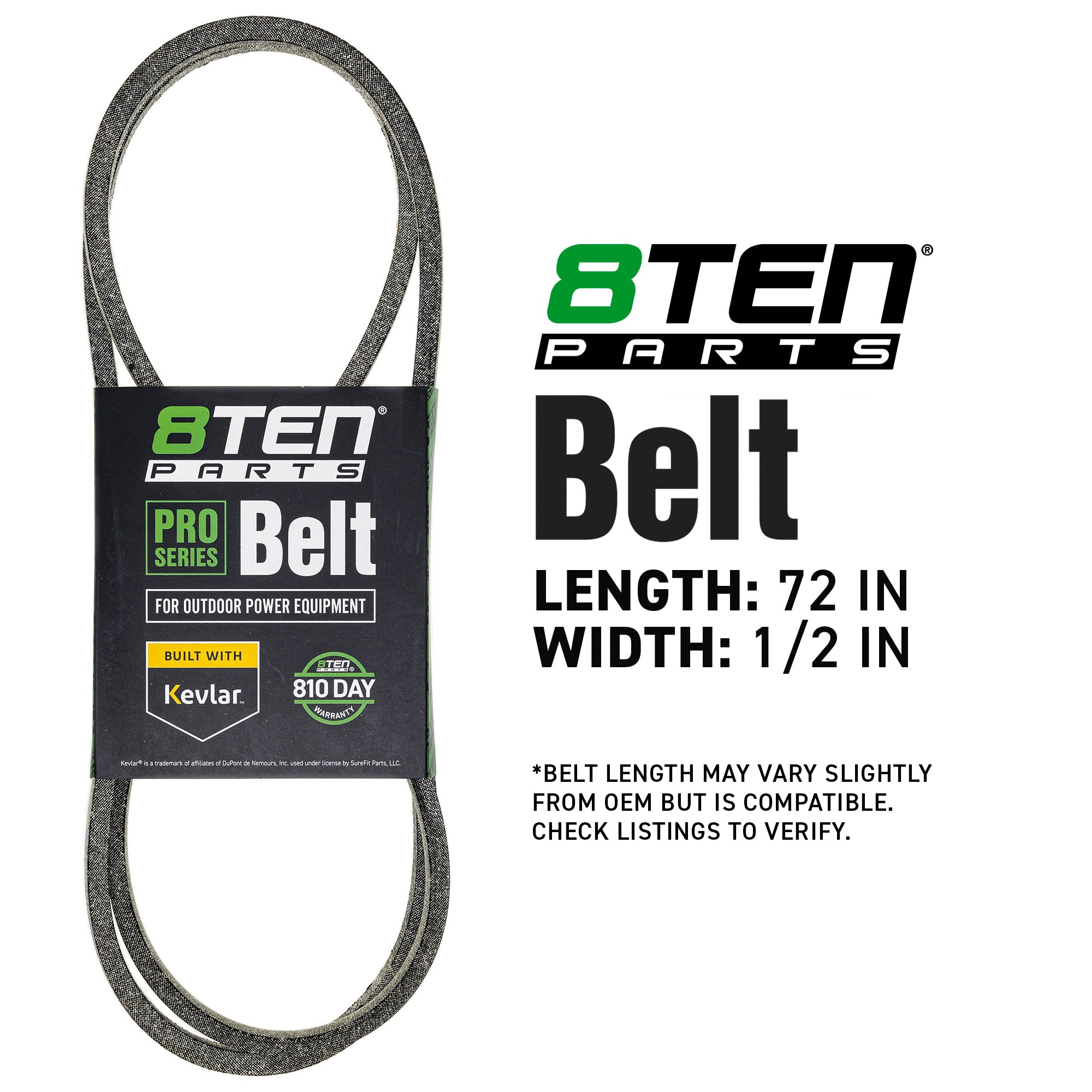 8TEN 810-CBL2068T Belt with Kevlar® for TBWC33XP TBWC33 SP33HW