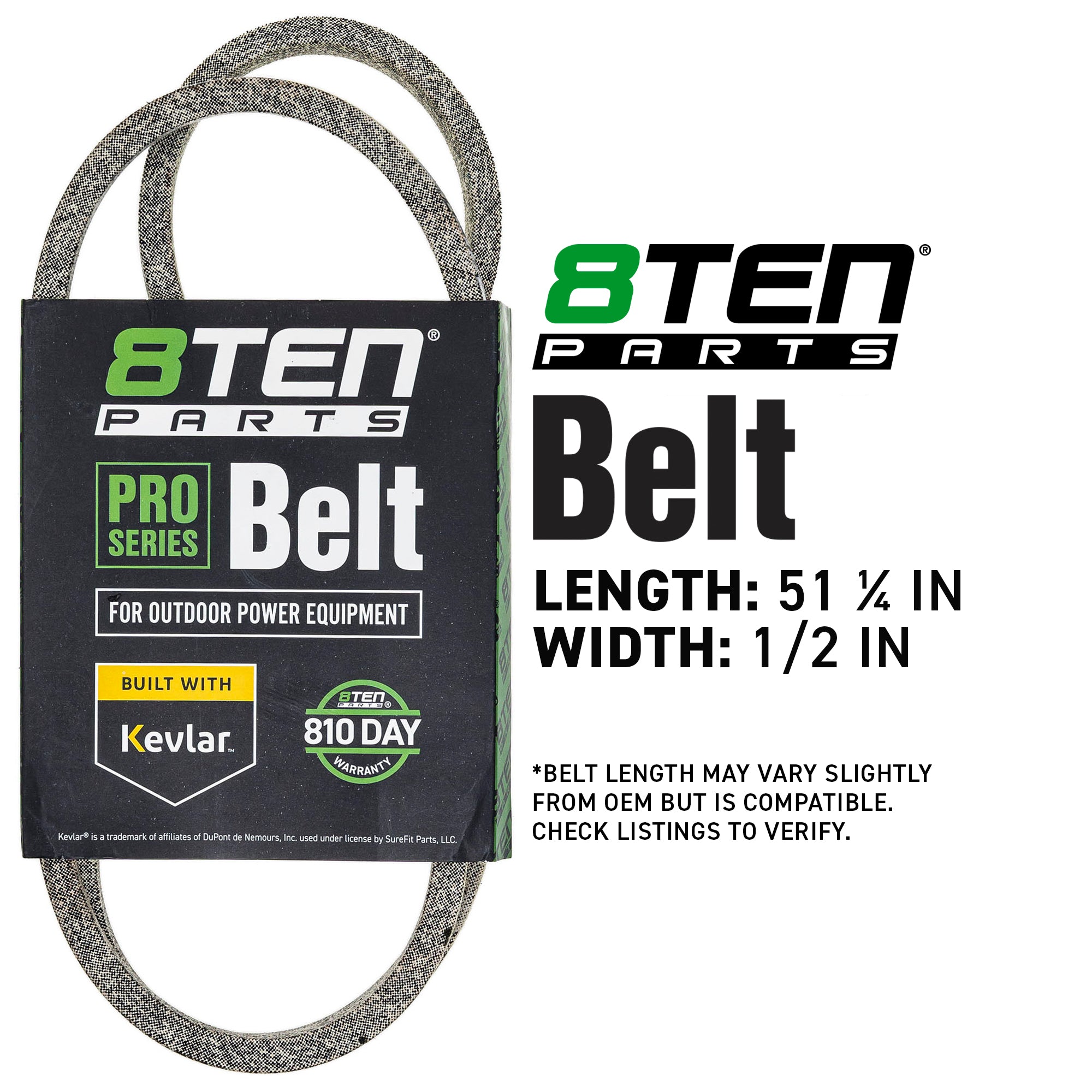 8TEN 810-CBL2076T Belt with Kevlar® for RER80AT RER80AR Pro Outdoor