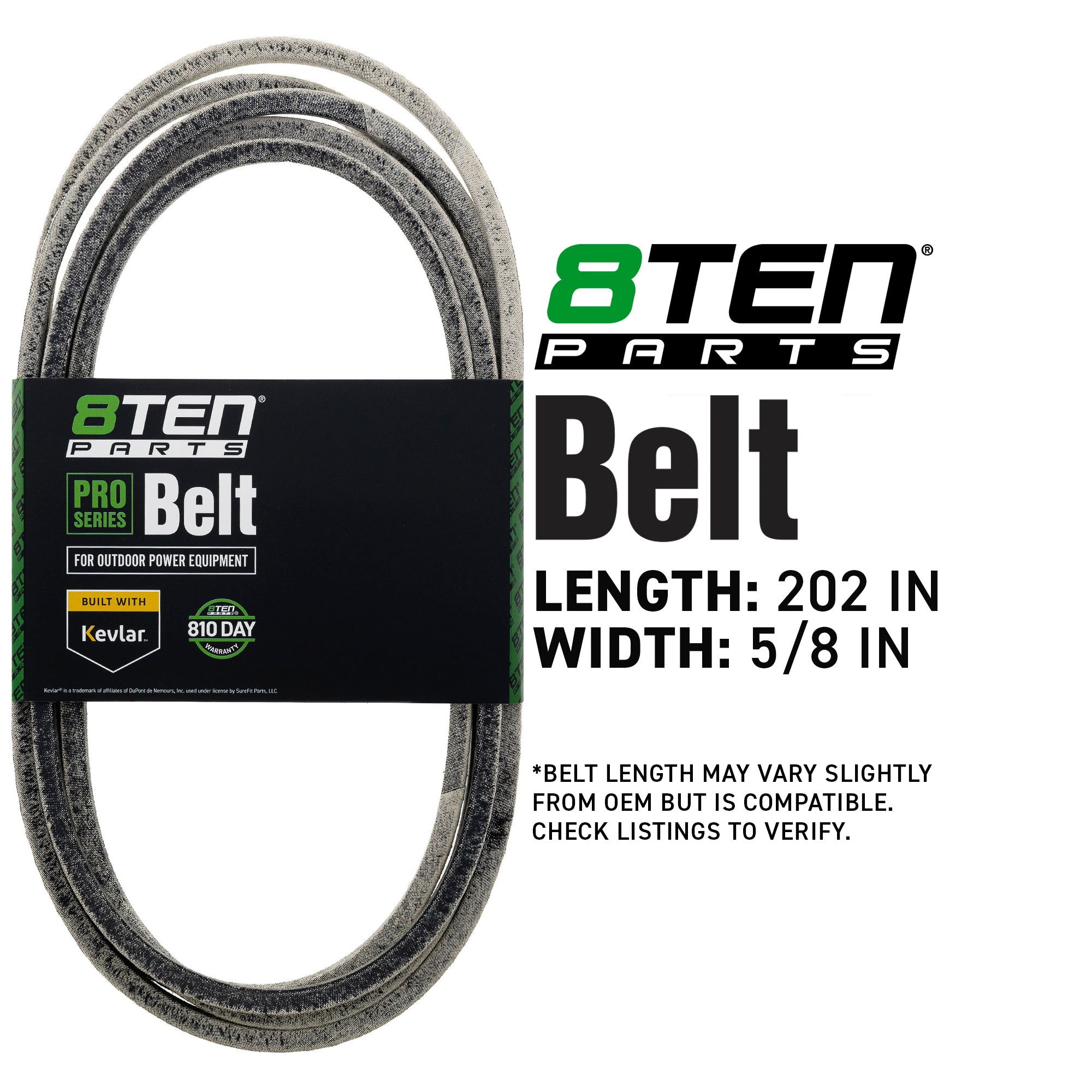 8TEN 810-CBL2078T Belt with Kevlar® for Z-Master
