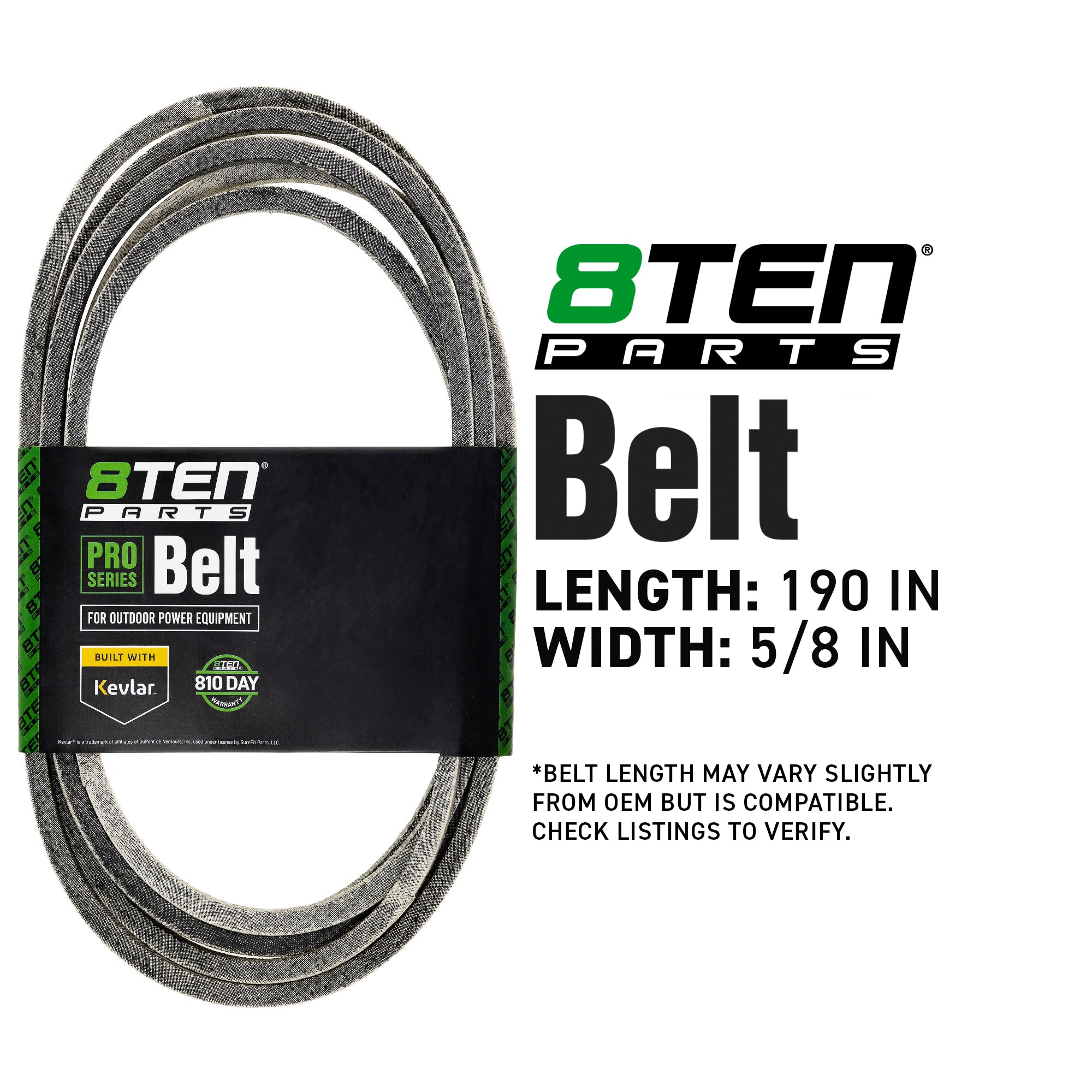 8TEN 810-CBL2084T Belt with Kevlar® for Z-Master Titan Deere