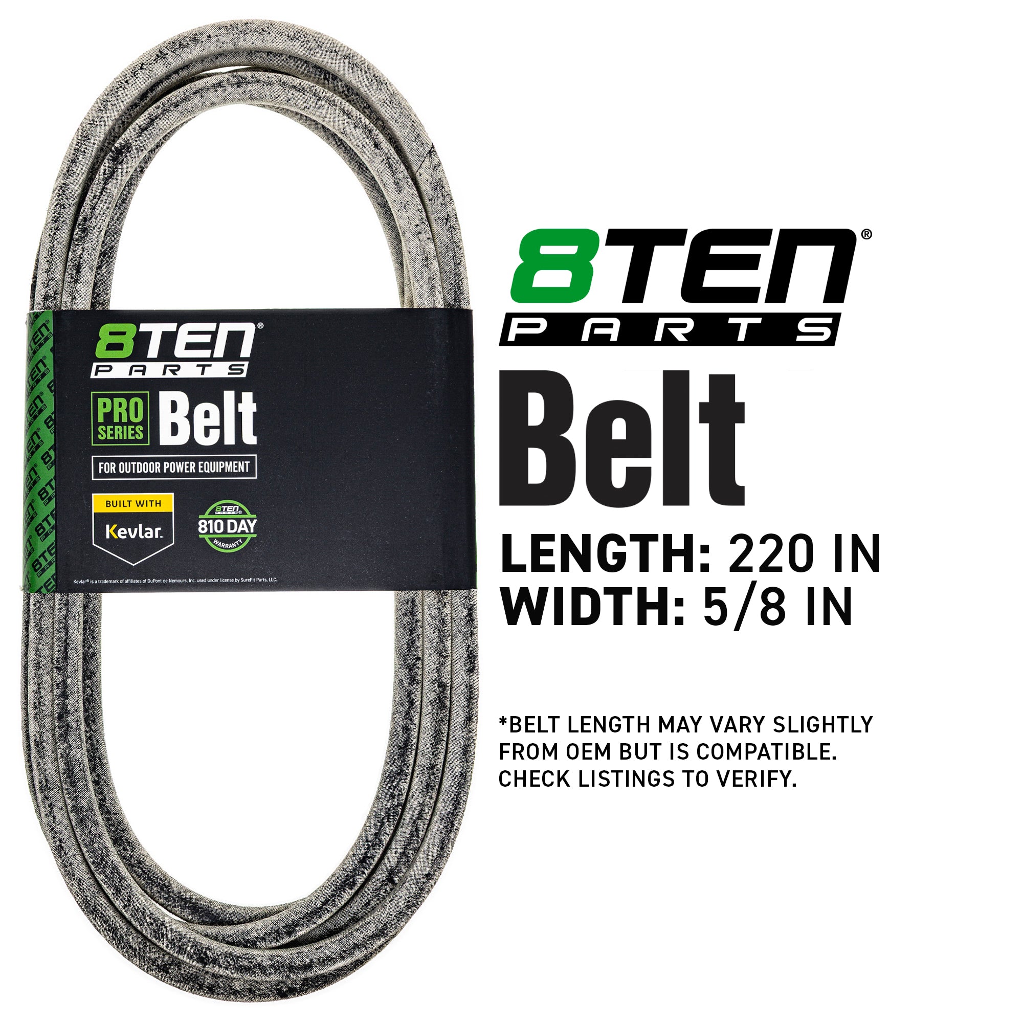 8TEN 810-CBL2093T Belt with Kevlar® for Z-Master Next Lazer