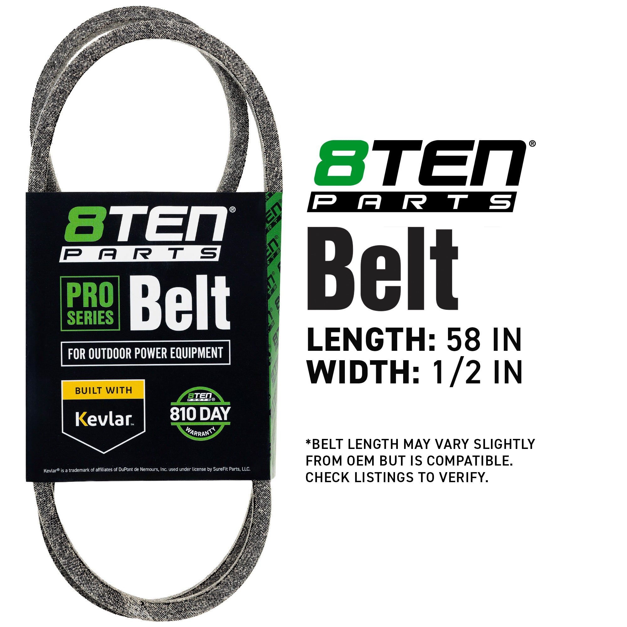 8TEN 810-CBL2097T Belt with Kevlar® for ZTL7500 Pro Outdoor Mustang