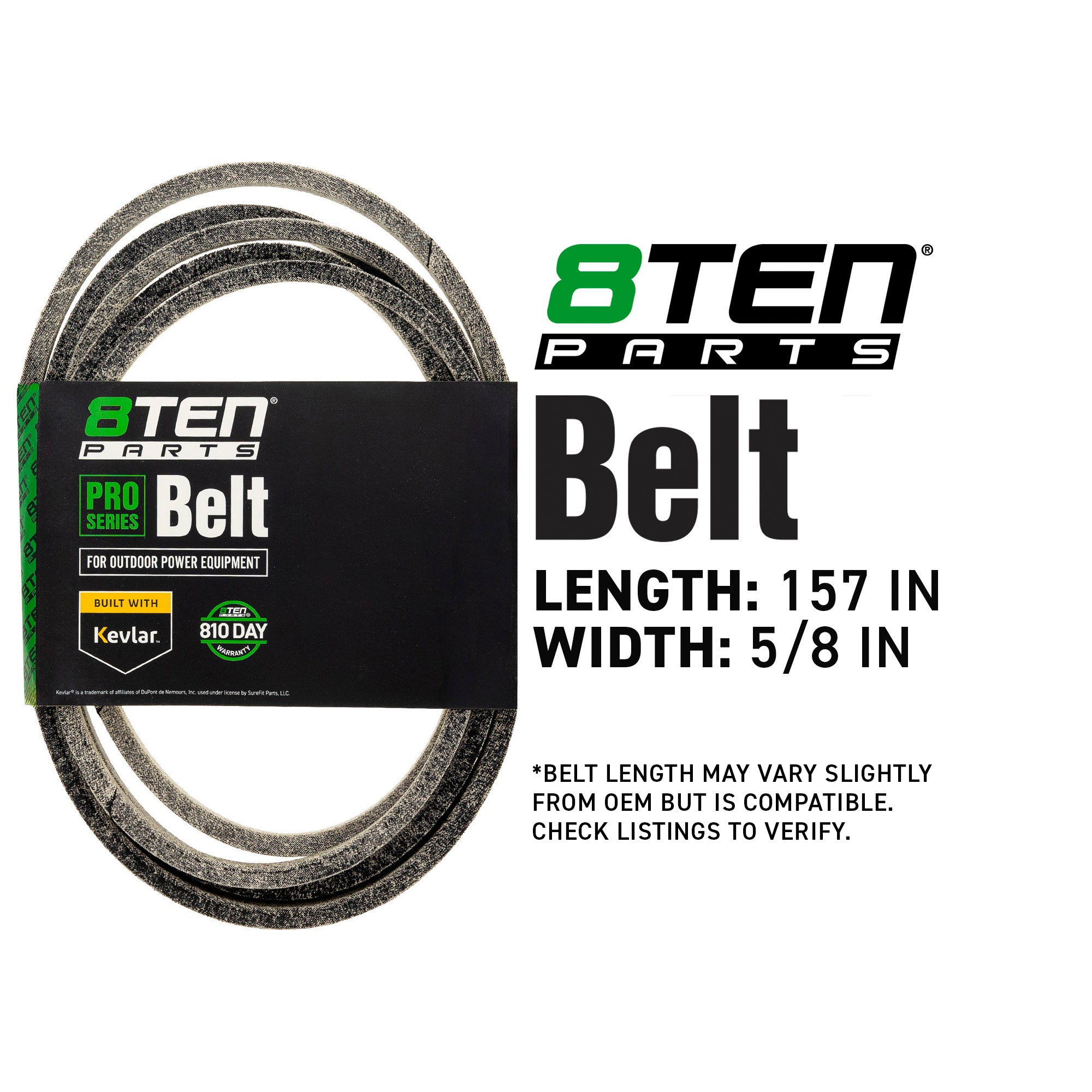 8TEN 810-CBL2099T Belt with Kevlar® for Watt Deere Comfort 8992-0