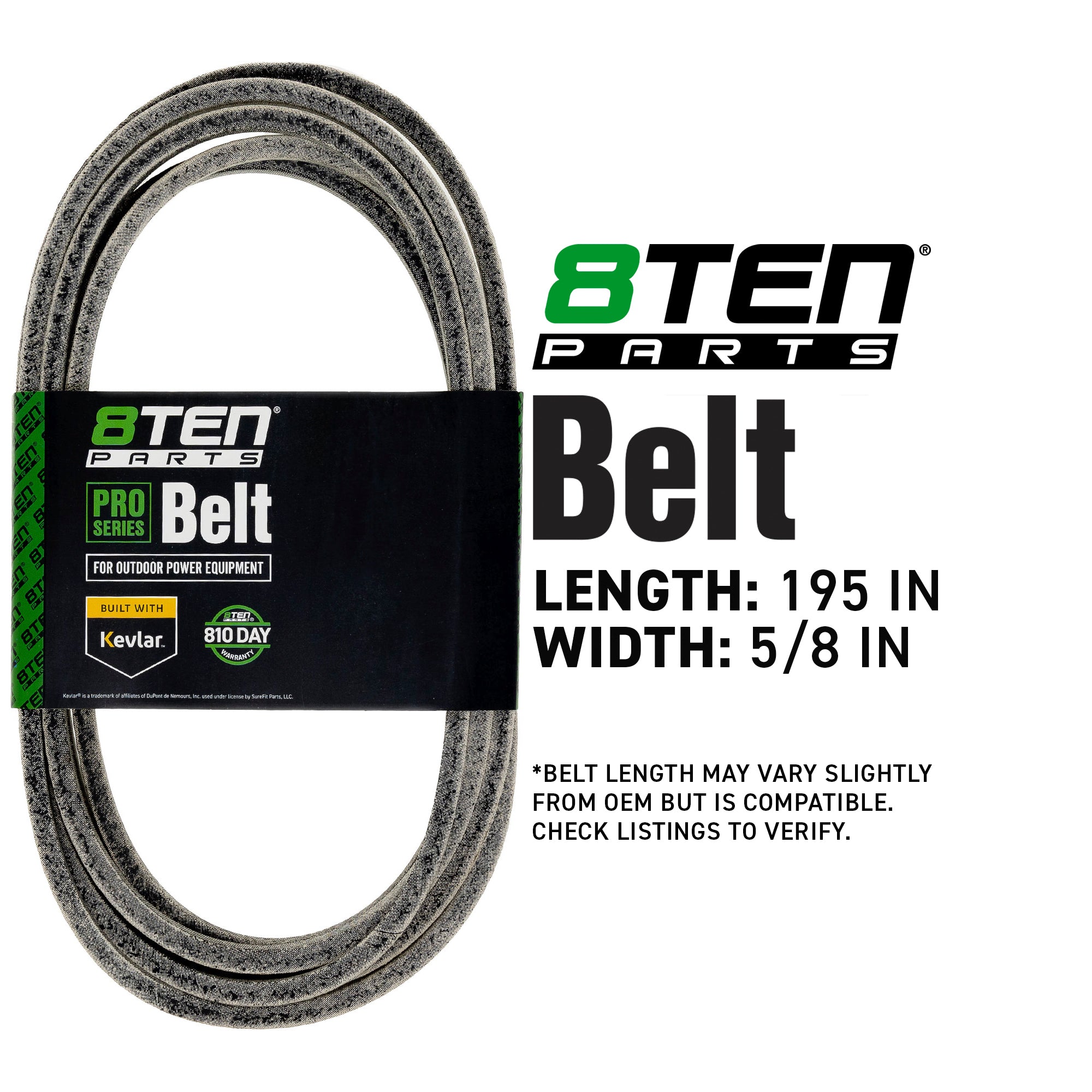 8TEN 810-CBL2003T Belt with Kevlar® for