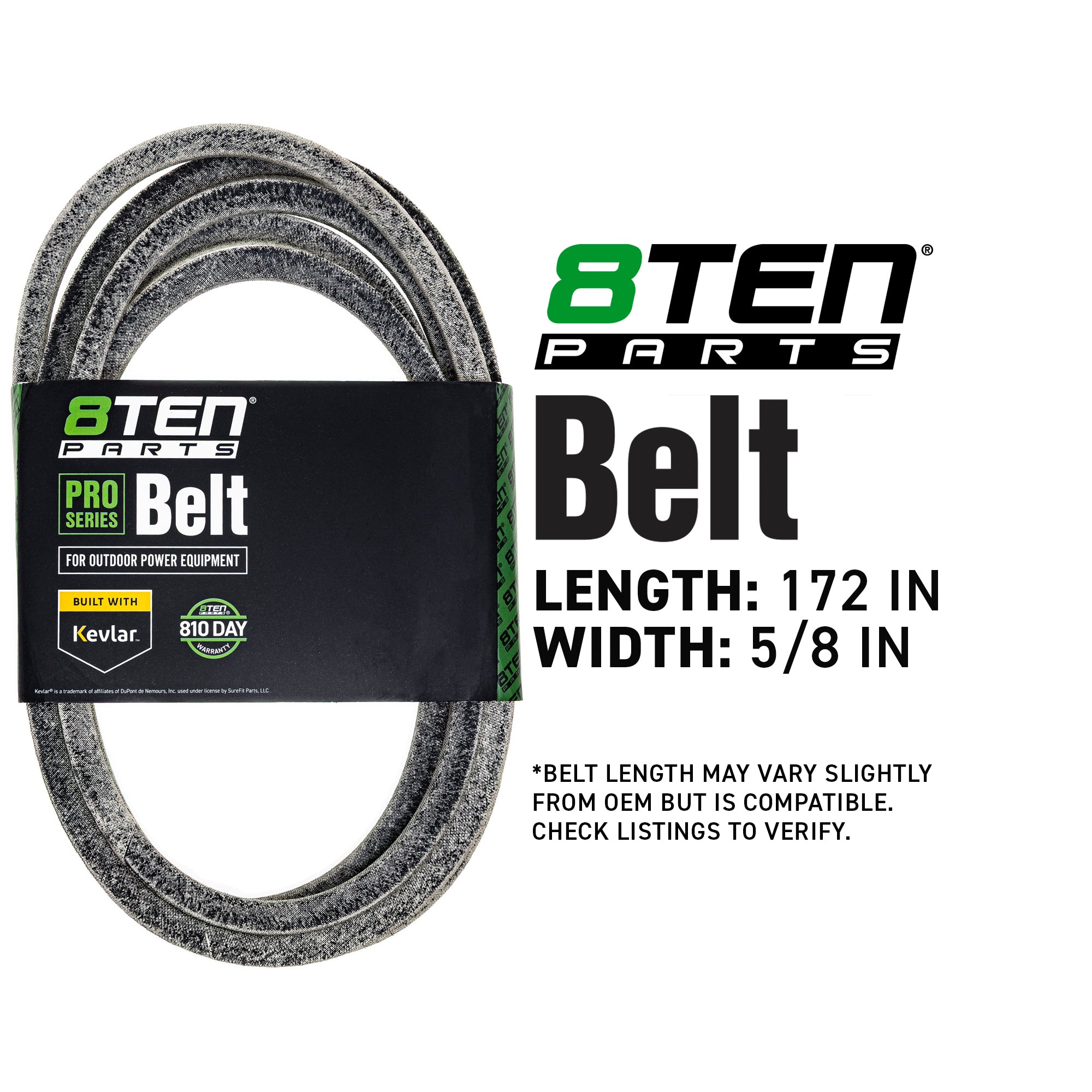 8TEN 810-CBL2007T Belt with Kevlar® for