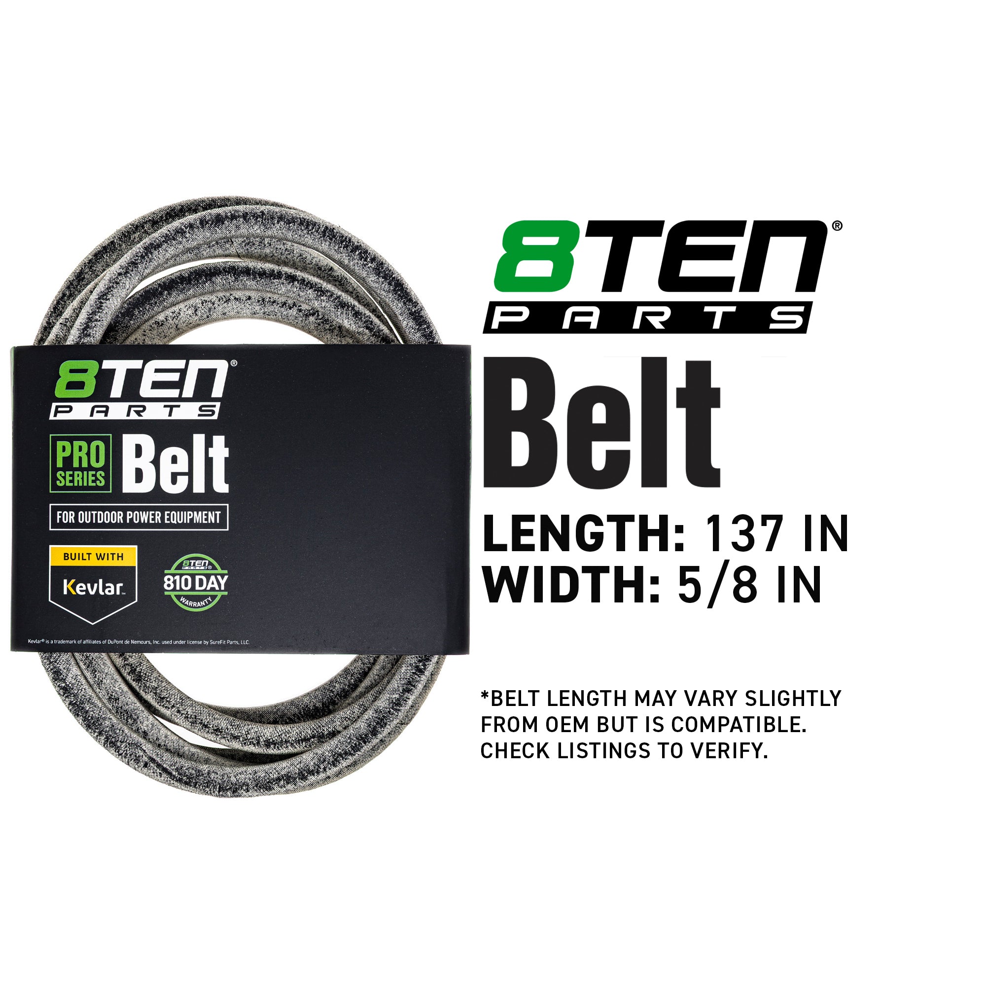 8TEN 810-CBL2008T Belt with Kevlar® for ISX800 Citation