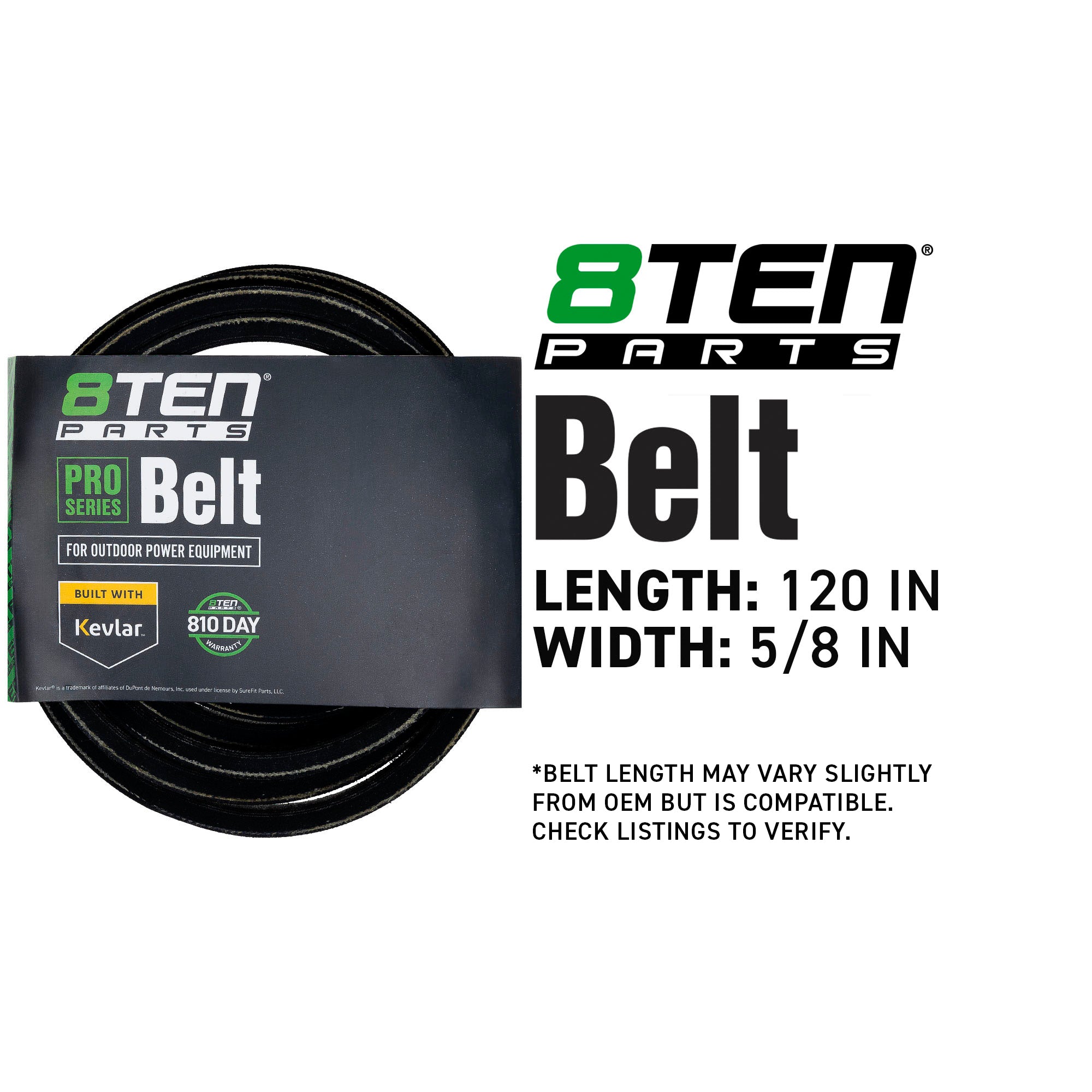 8TEN 810-CBL2013T Belt with Kevlar® for ZT Pro-Turn Apex