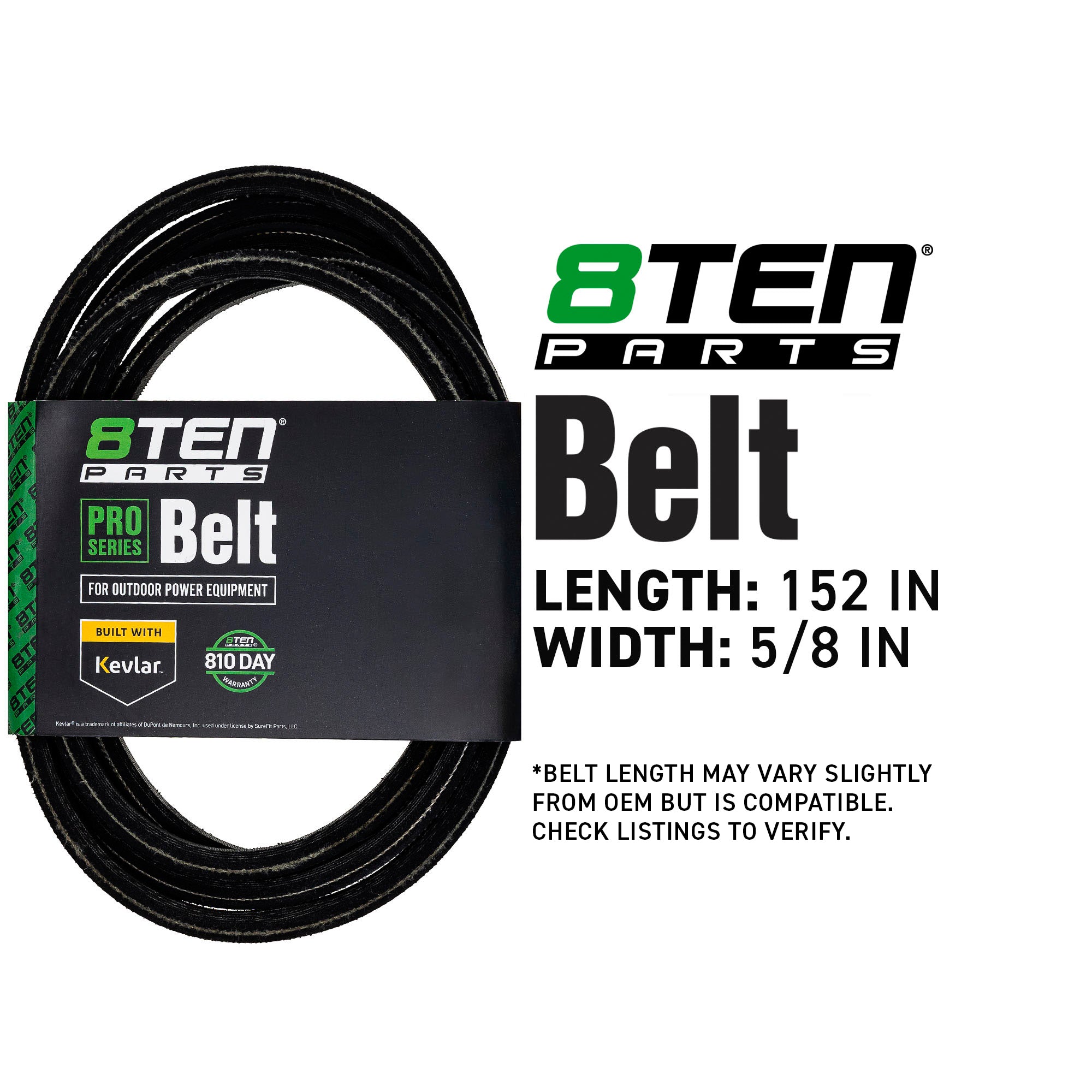 8TEN 810-CBL2014T Belt with Kevlar® for Pro-Turn