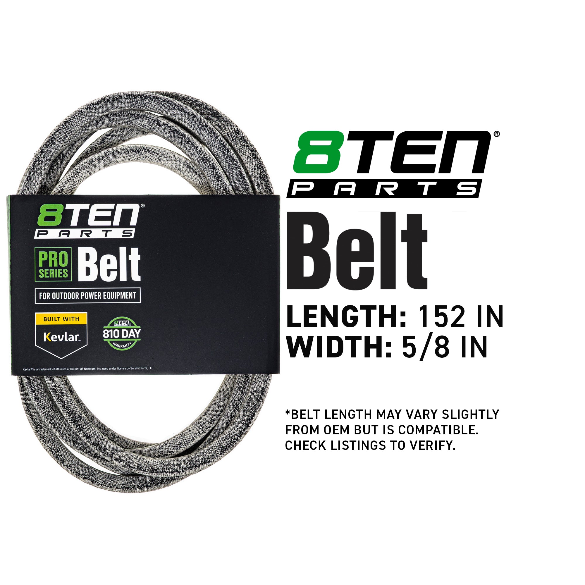 8TEN 810-CBL2015T Belt with Kevlar® for