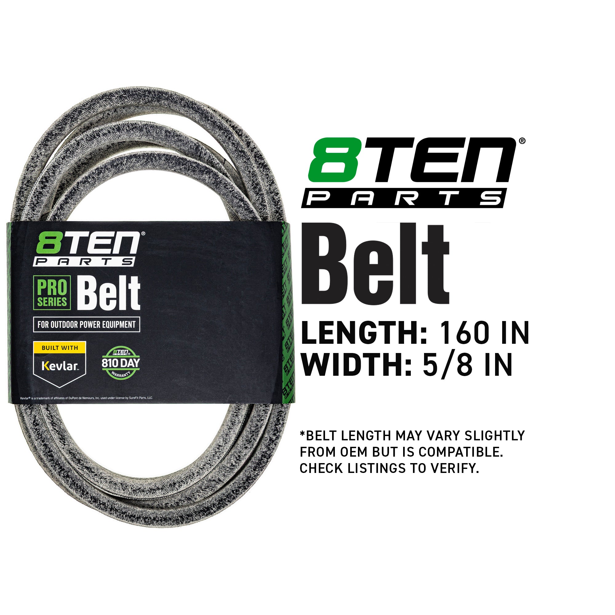 8TEN 810-CBL2016T Belt with Kevlar® for
