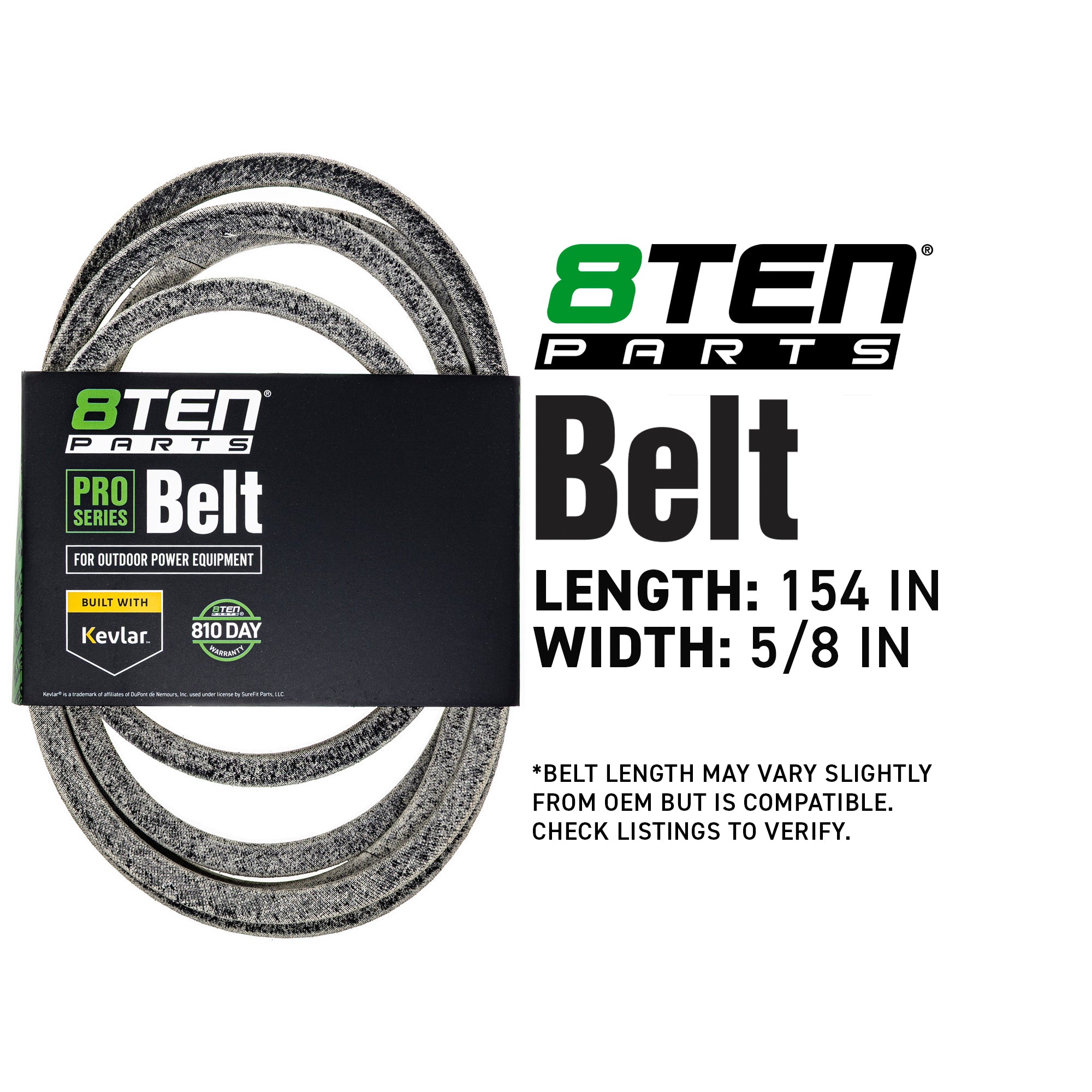8TEN 810-CBL2017T Belt with Kevlar® for Pro