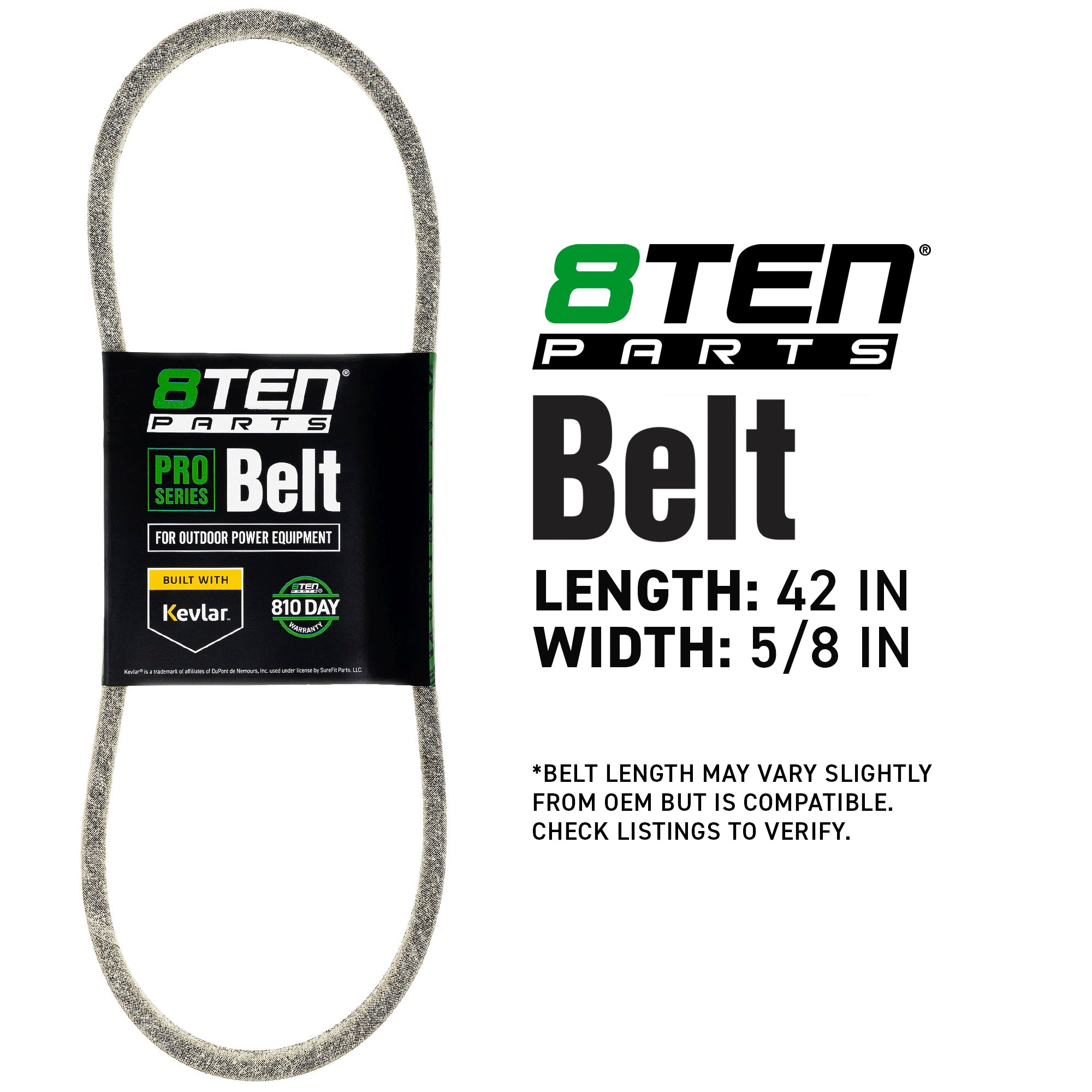 8TEN 810-CBL2124T Belt with Kevlar® for T604H T604G Super Range