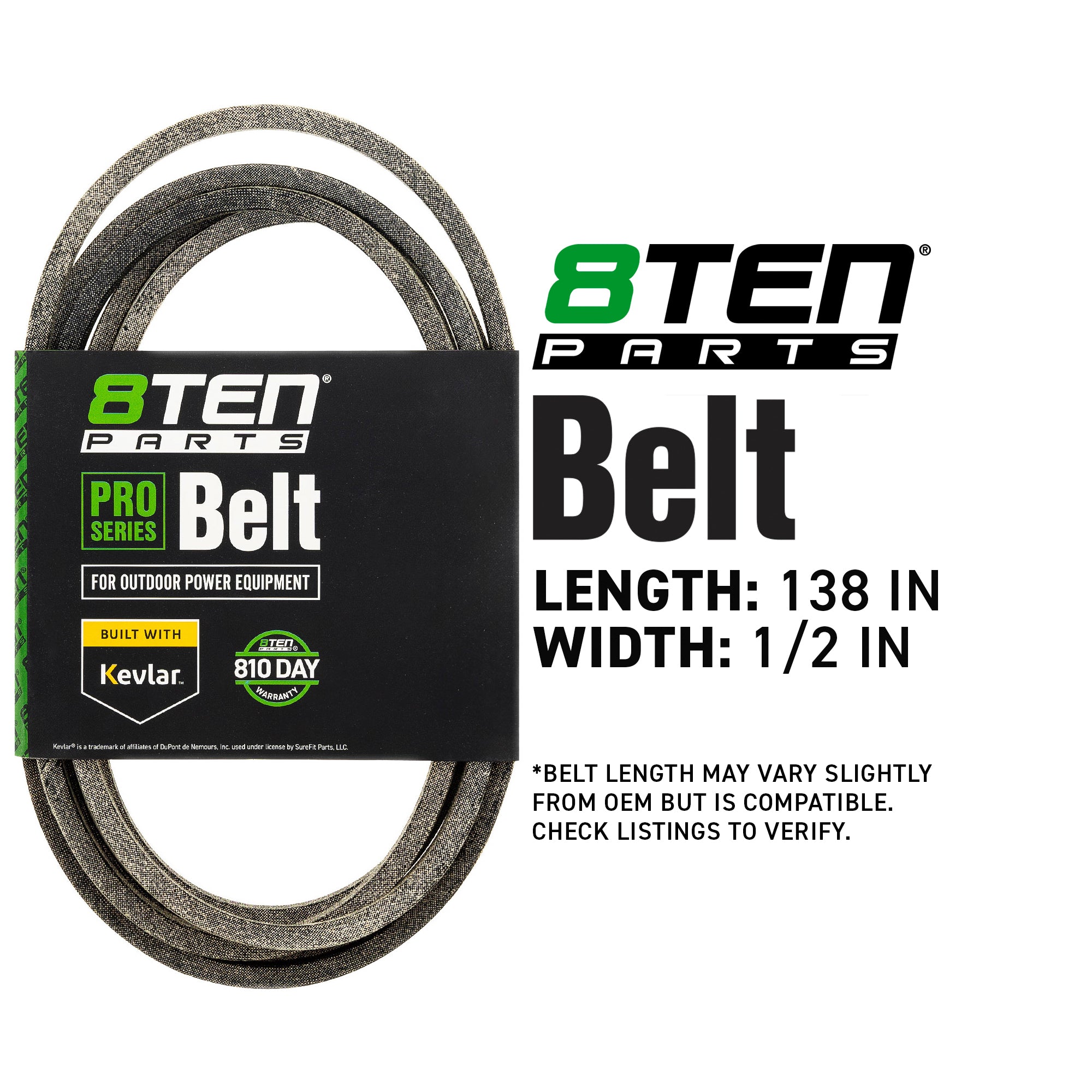 8TEN 810-CBL2125T Belt with Kevlar® for Z-Master Lazer