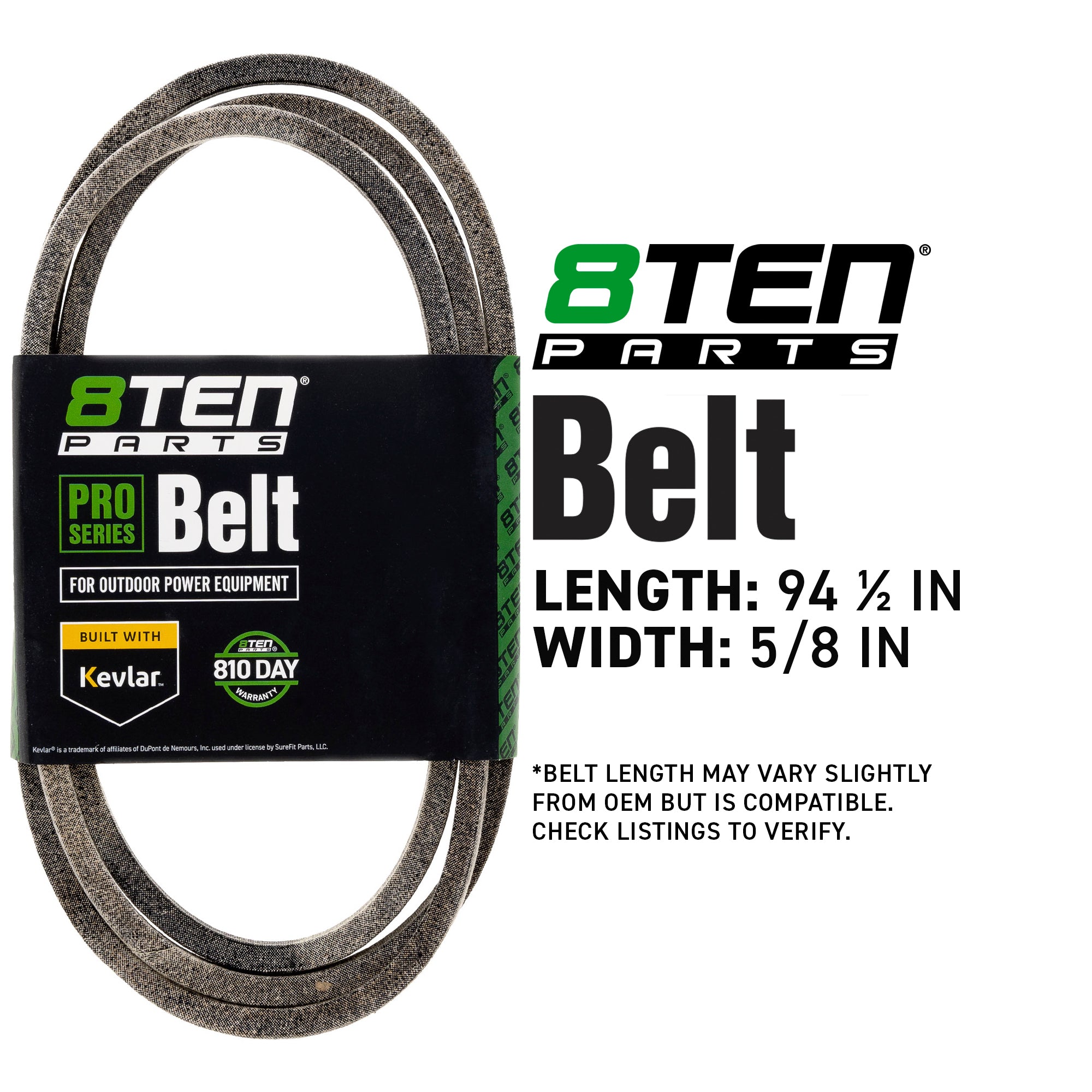 8TEN 810-CBL2126T Belt with Kevlar® for Viking Variable Standard Pro