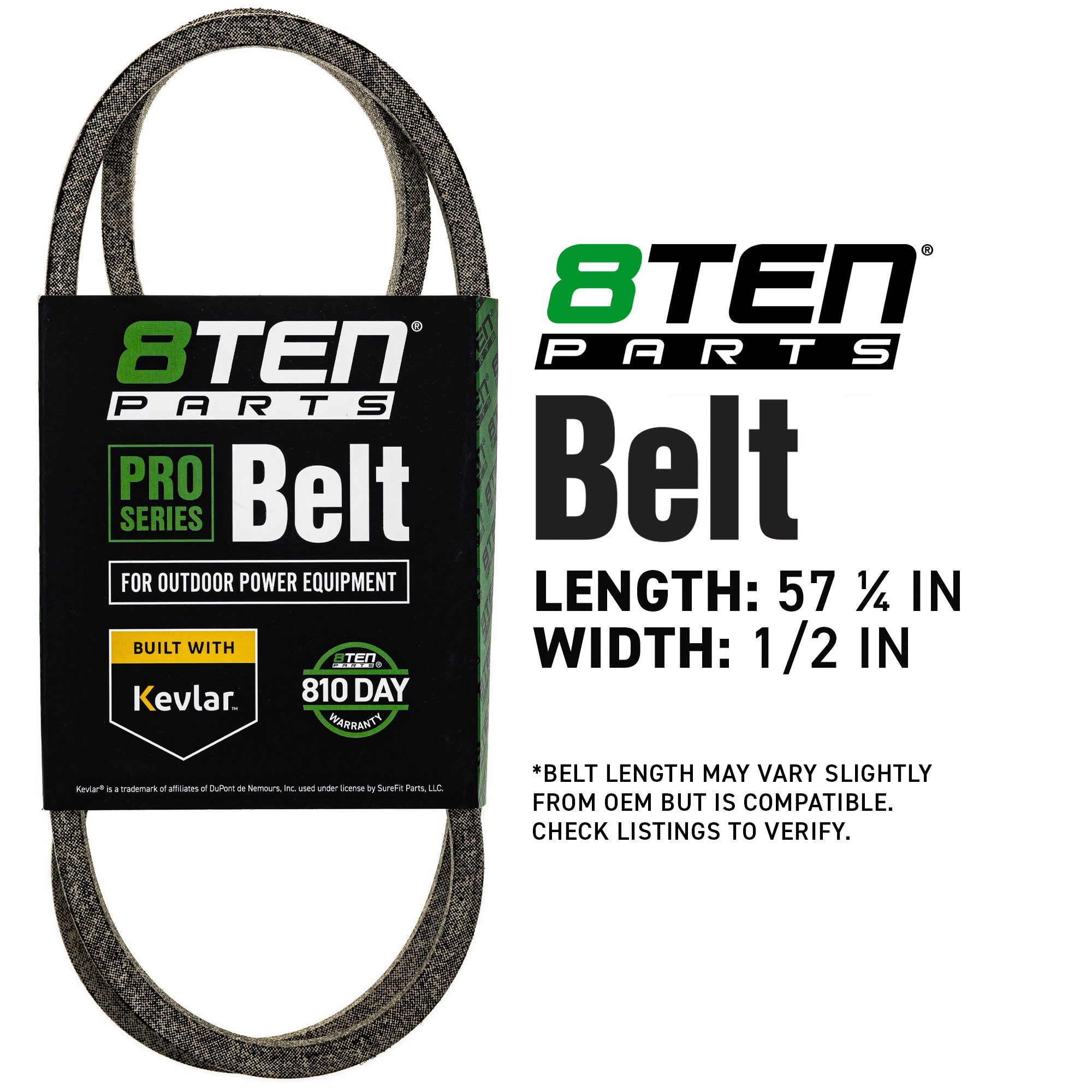 8TEN 810-CBL2127T Belt with Kevlar® for ZTL8000 ZTL7000 ZT-54 ZT-50
