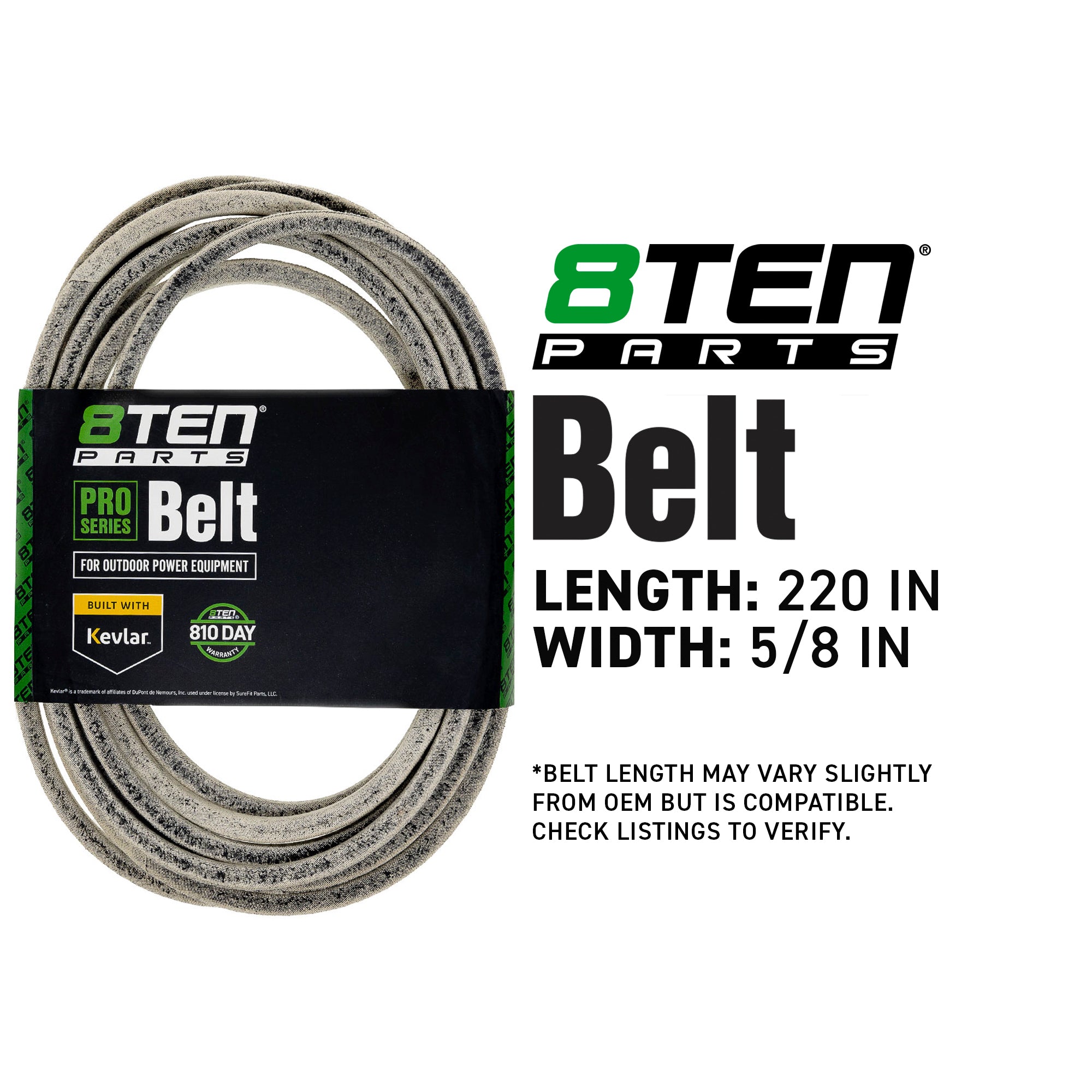 8TEN 810-CBL2120T Belt with Kevlar® for Z-Master Next Lazer