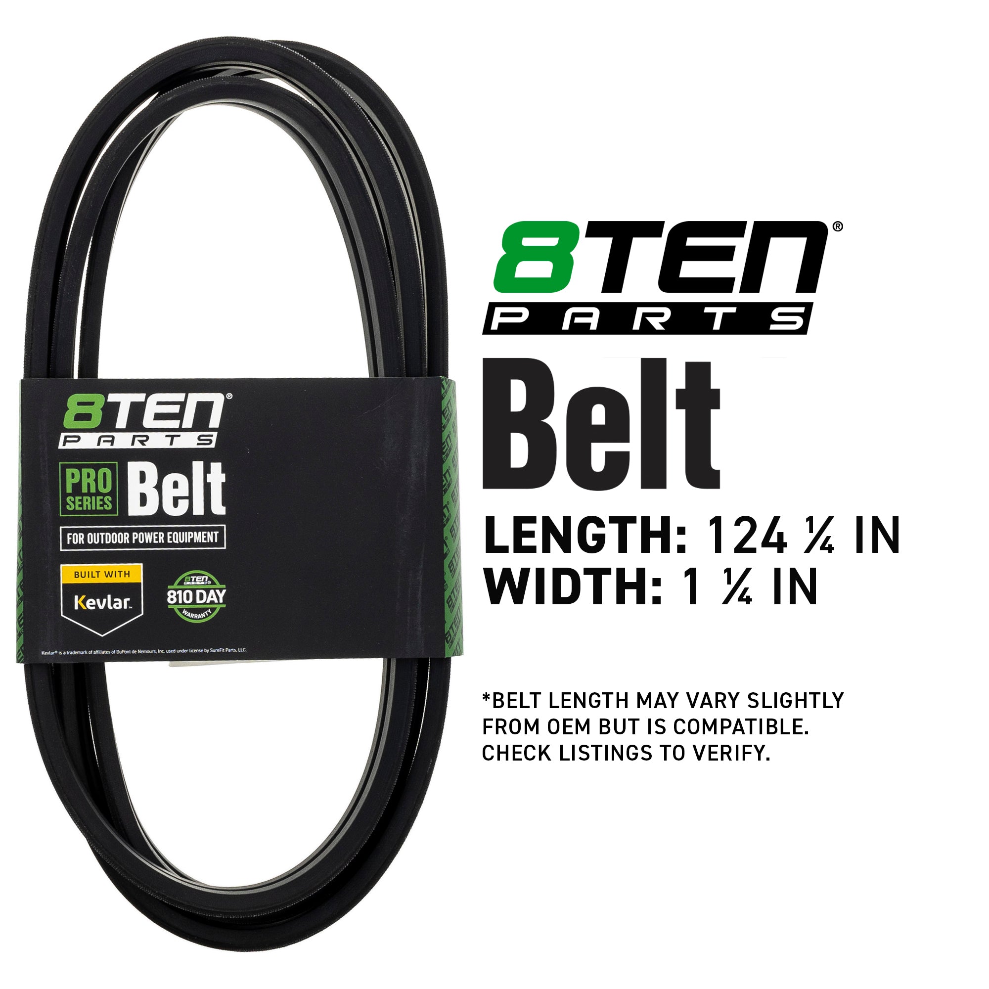 8TEN 810-CBL2121T Belt with Kevlar® for