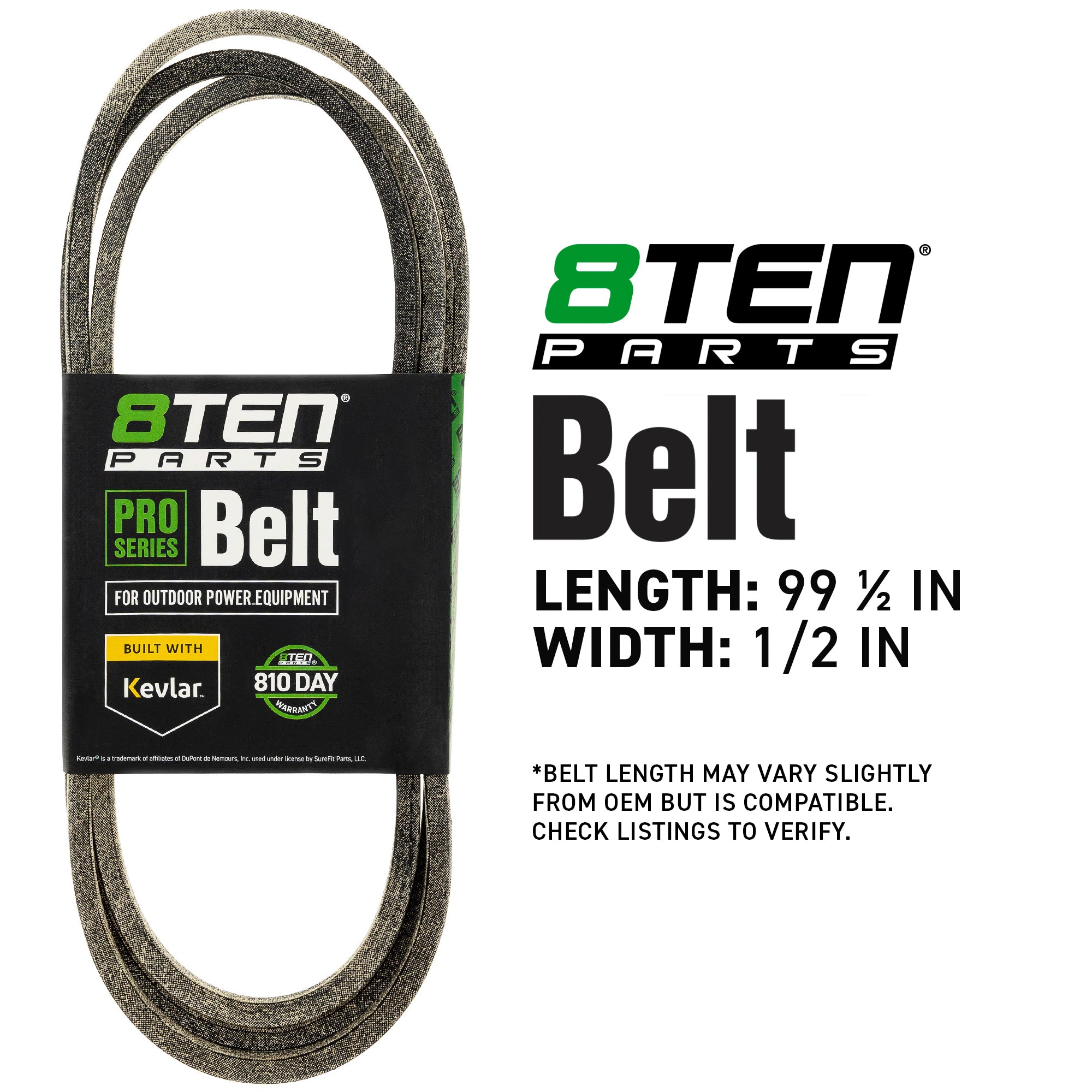 8TEN 810-CBL2135T Belt with Kevlar® for ZTX105 ZT1936 ZT1836 Courier