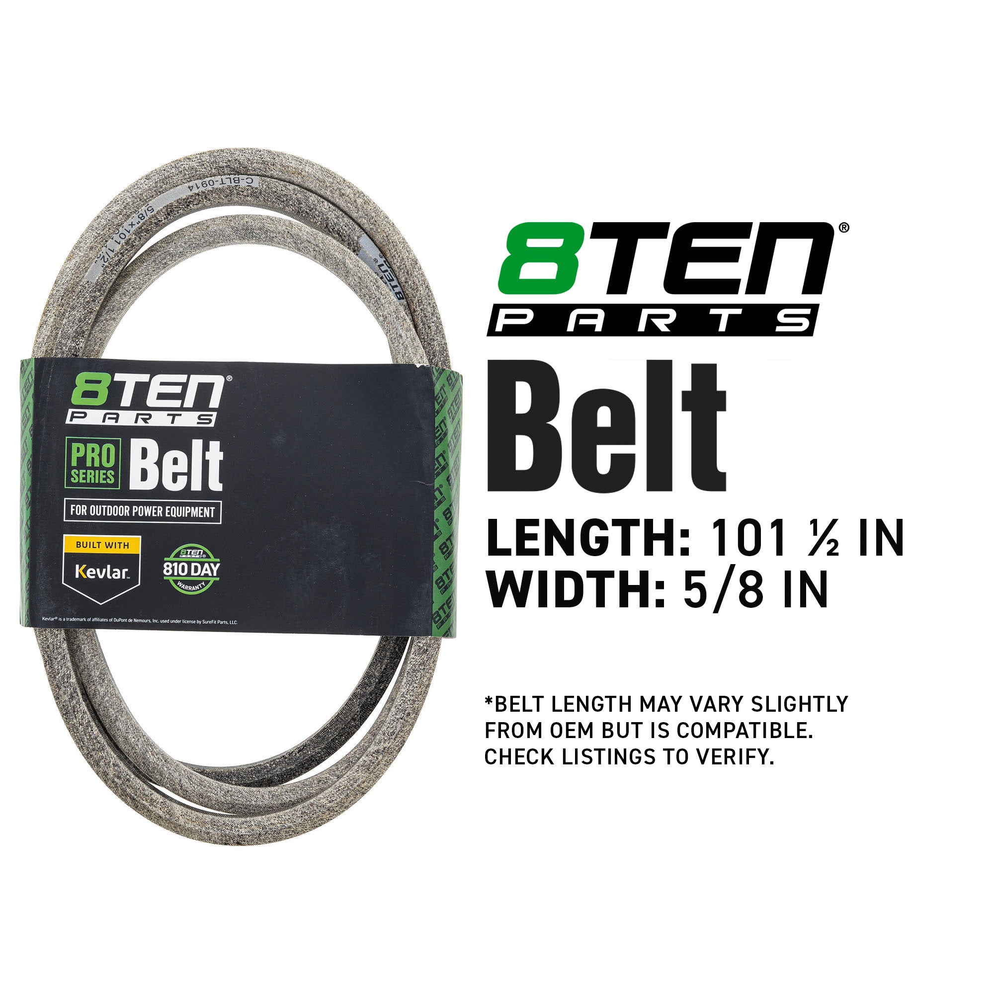 8TEN 810-CBL2136T Belt with Kevlar® for Z-Master Lazer