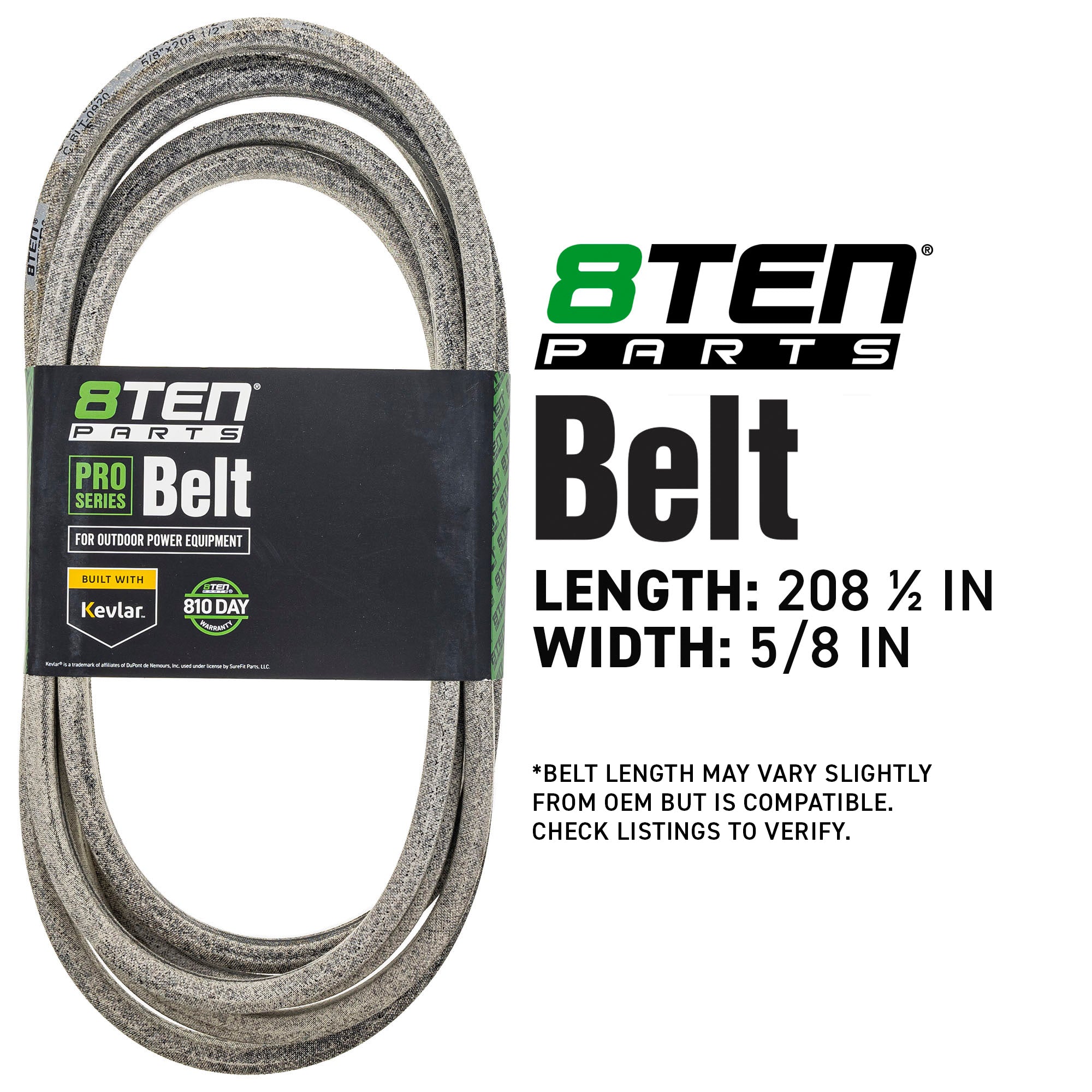8TEN 810-CBL2142T Belt with Kevlar® for Z-Master Lazer
