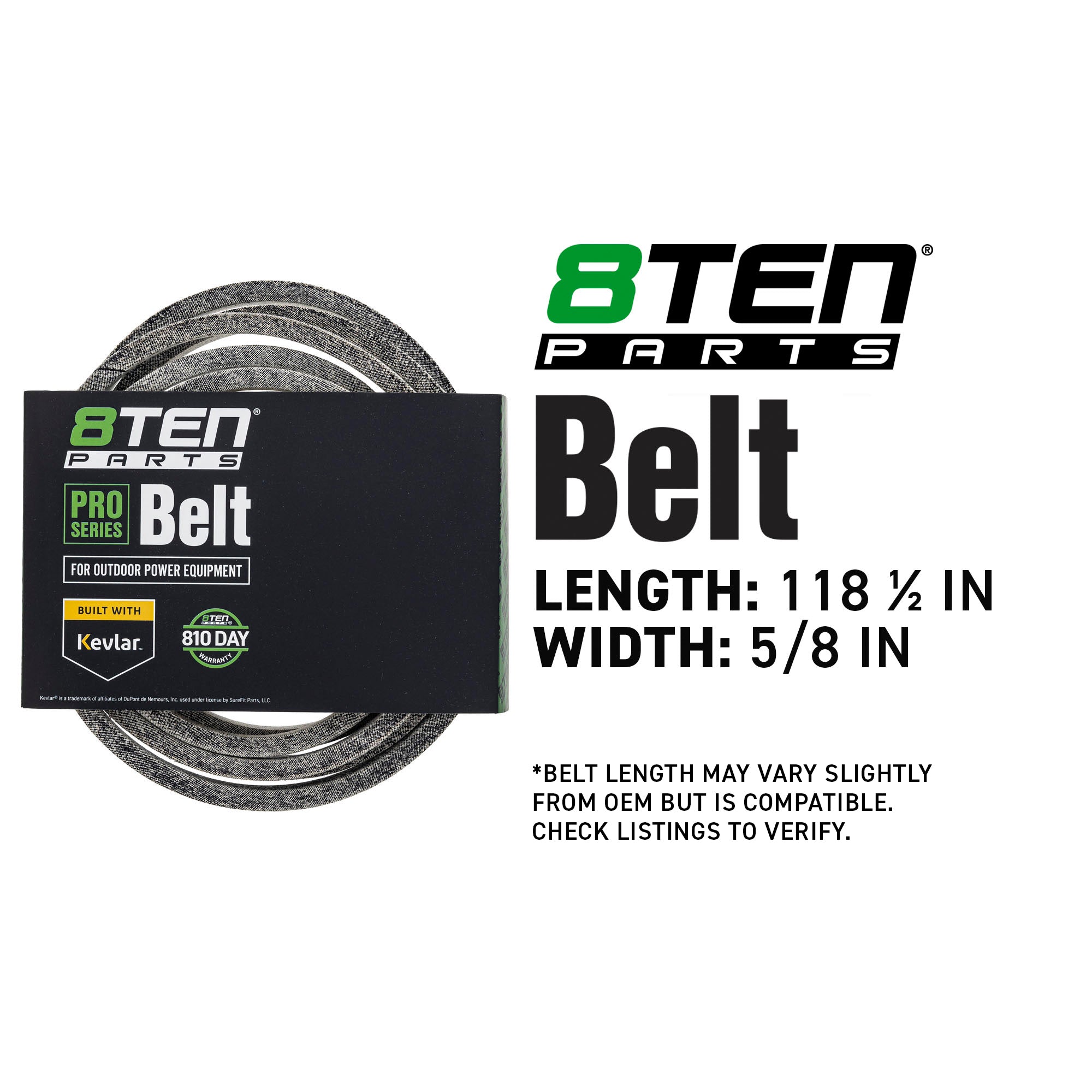 8TEN 810-CBL2145T Belt with Kevlar® for Pro-Turn Compact-Pro