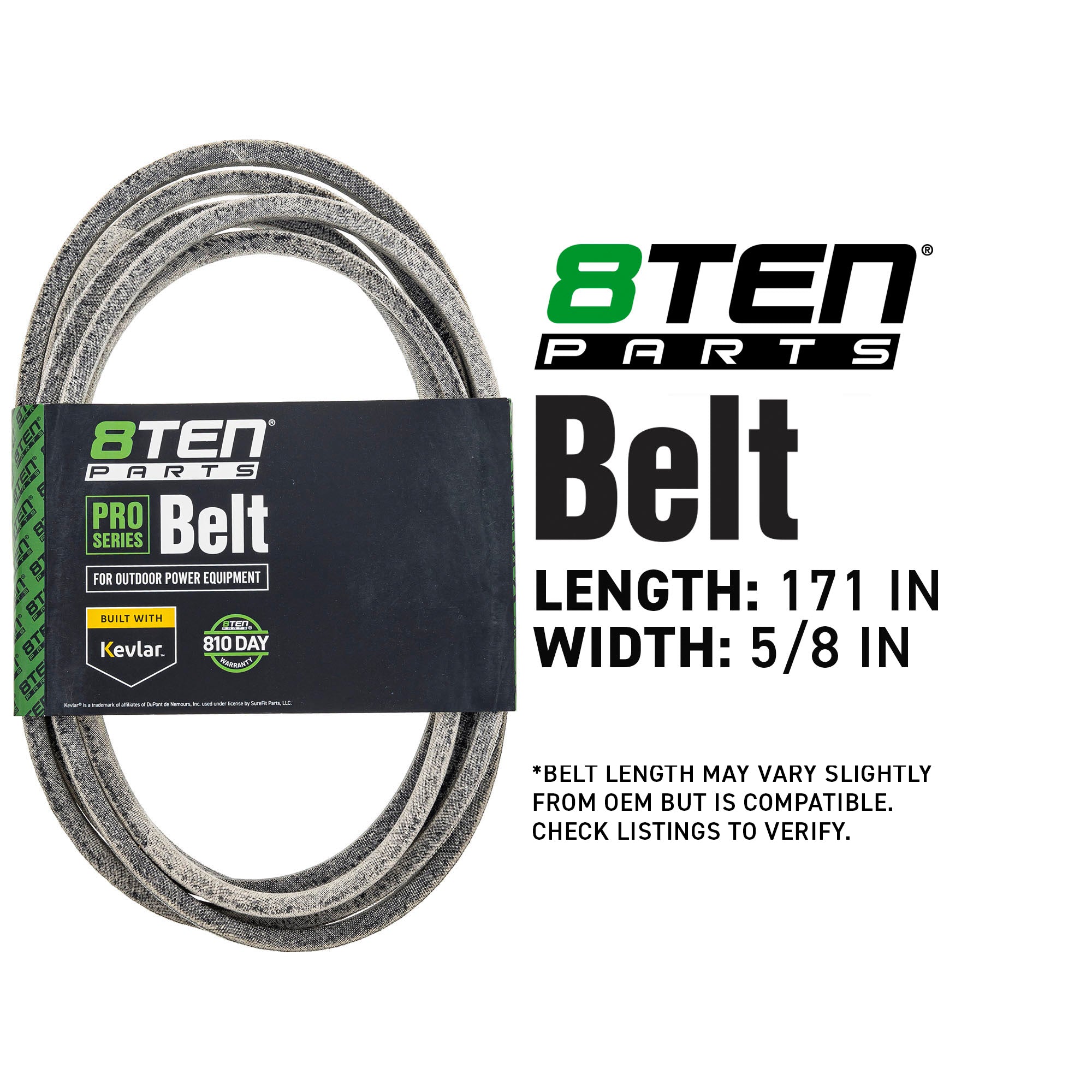 8TEN 810-CBL2153T Belt with Kevlar® for