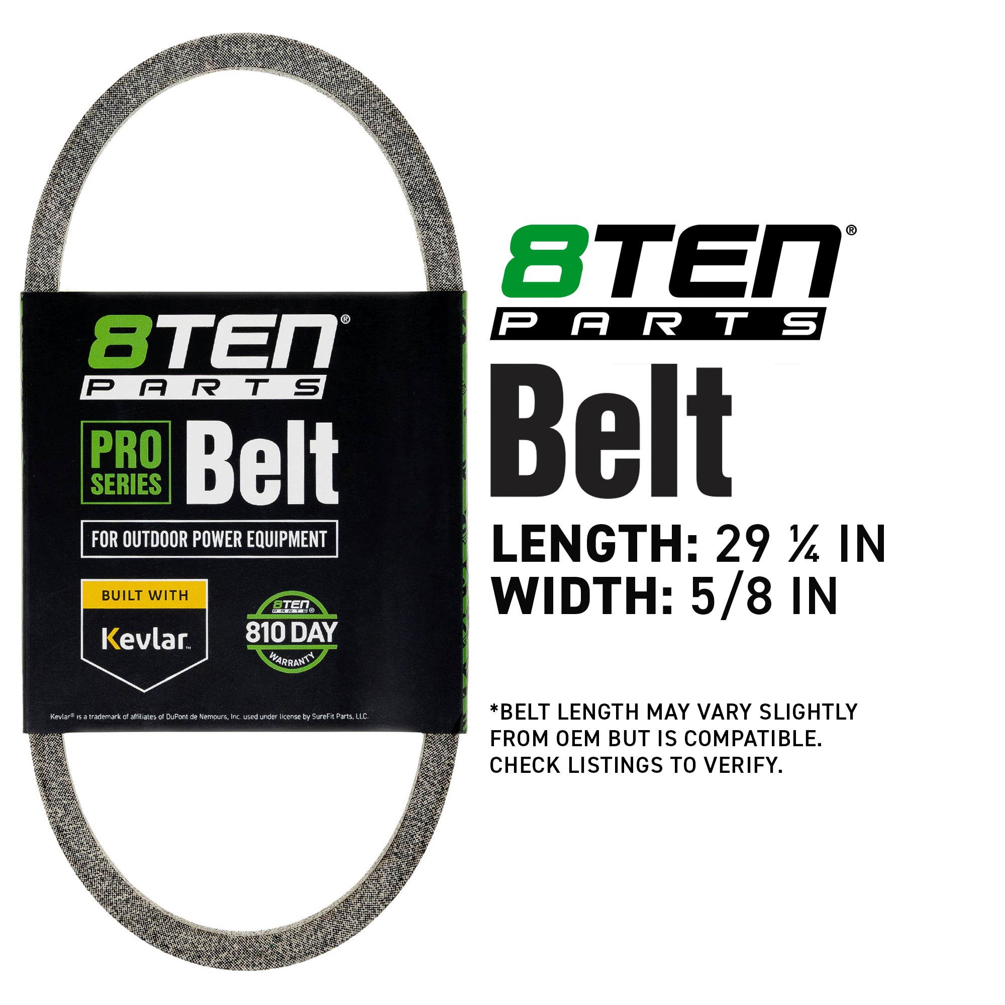 8TEN 810-CBL2156T Belt with Kevlar® for