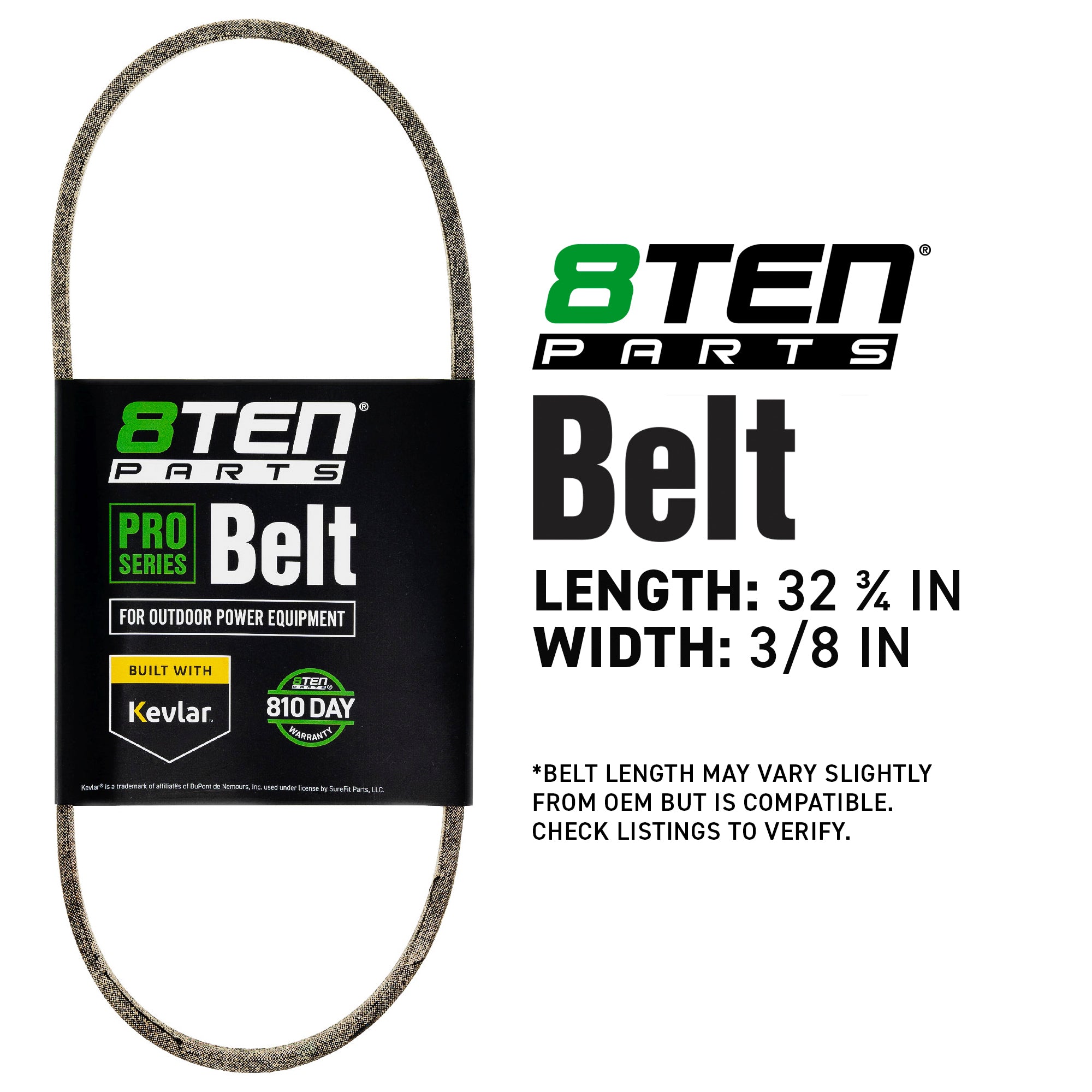 8TEN 810-CBL2157T Belt with Kevlar® for ST832 ST828 ST824S ST824