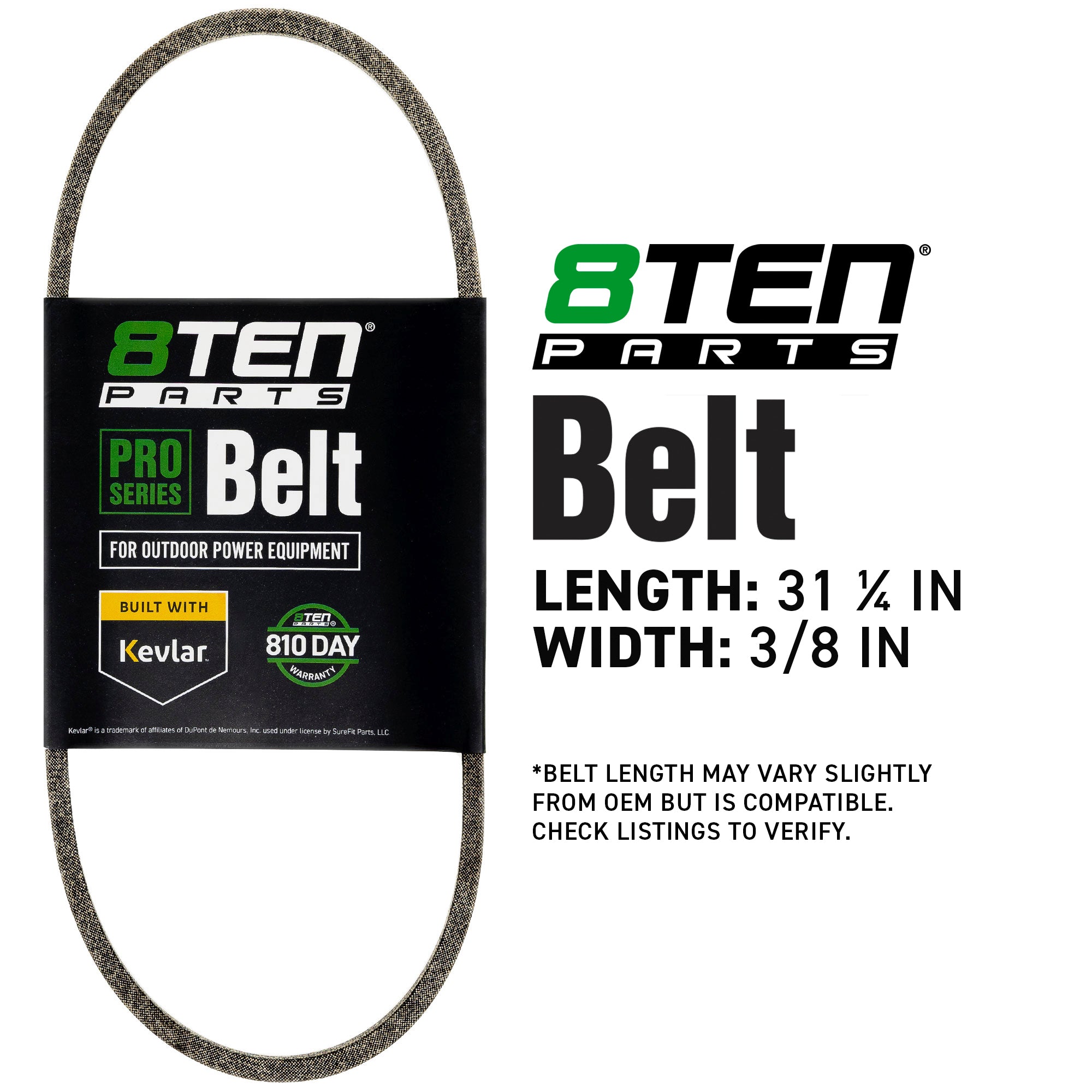 8TEN 810-CBL2164T Belt with Kevlar® for TB490XP TB450XP TB430XP