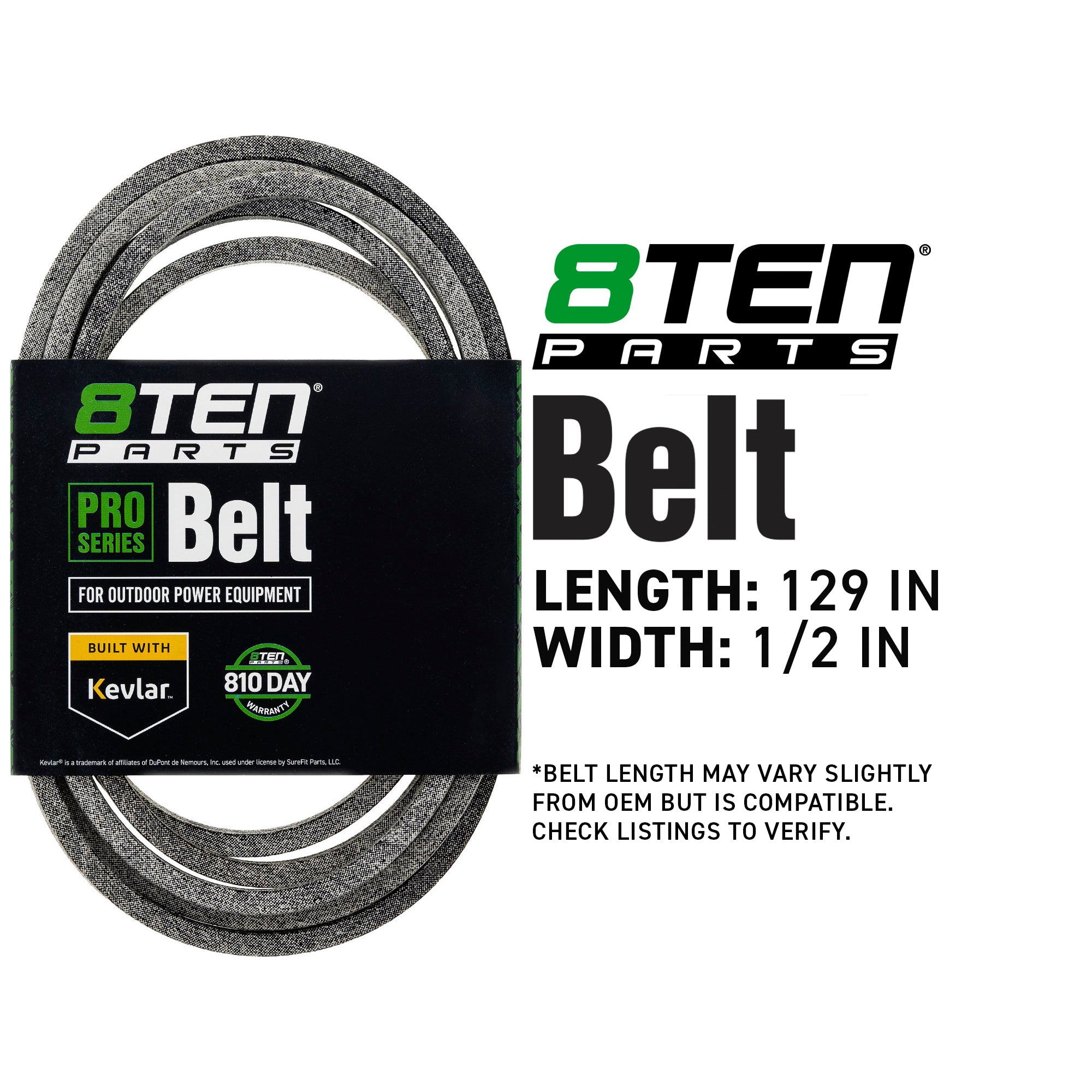 8TEN 810-CBL2166T Belt with Kevlar® for ZT Zoom