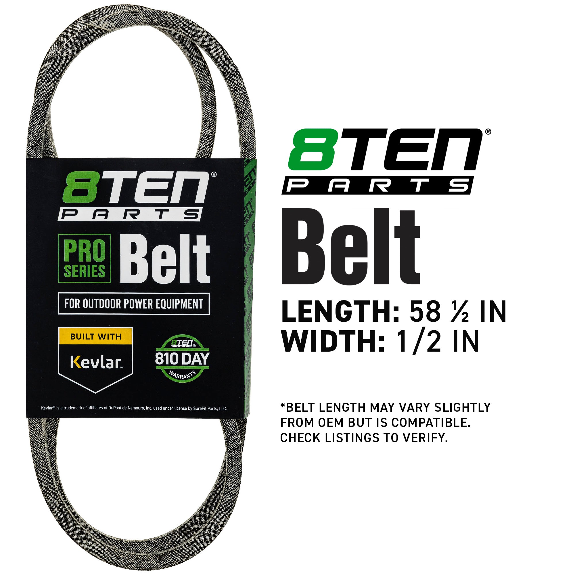 8TEN 810-CBL2167T Belt with Kevlar® for ZTL7500 Wide-Cut Outdoor