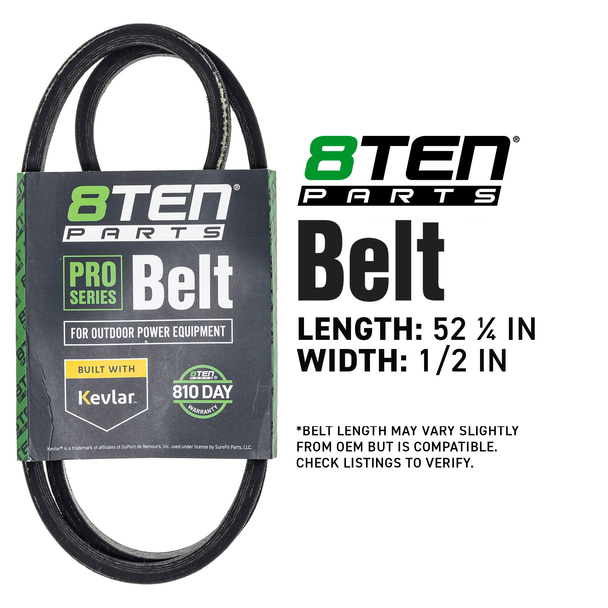 8TEN 810-CBL2169T Belt with Kevlar® for ZT Zoom YT832 YT1232H
